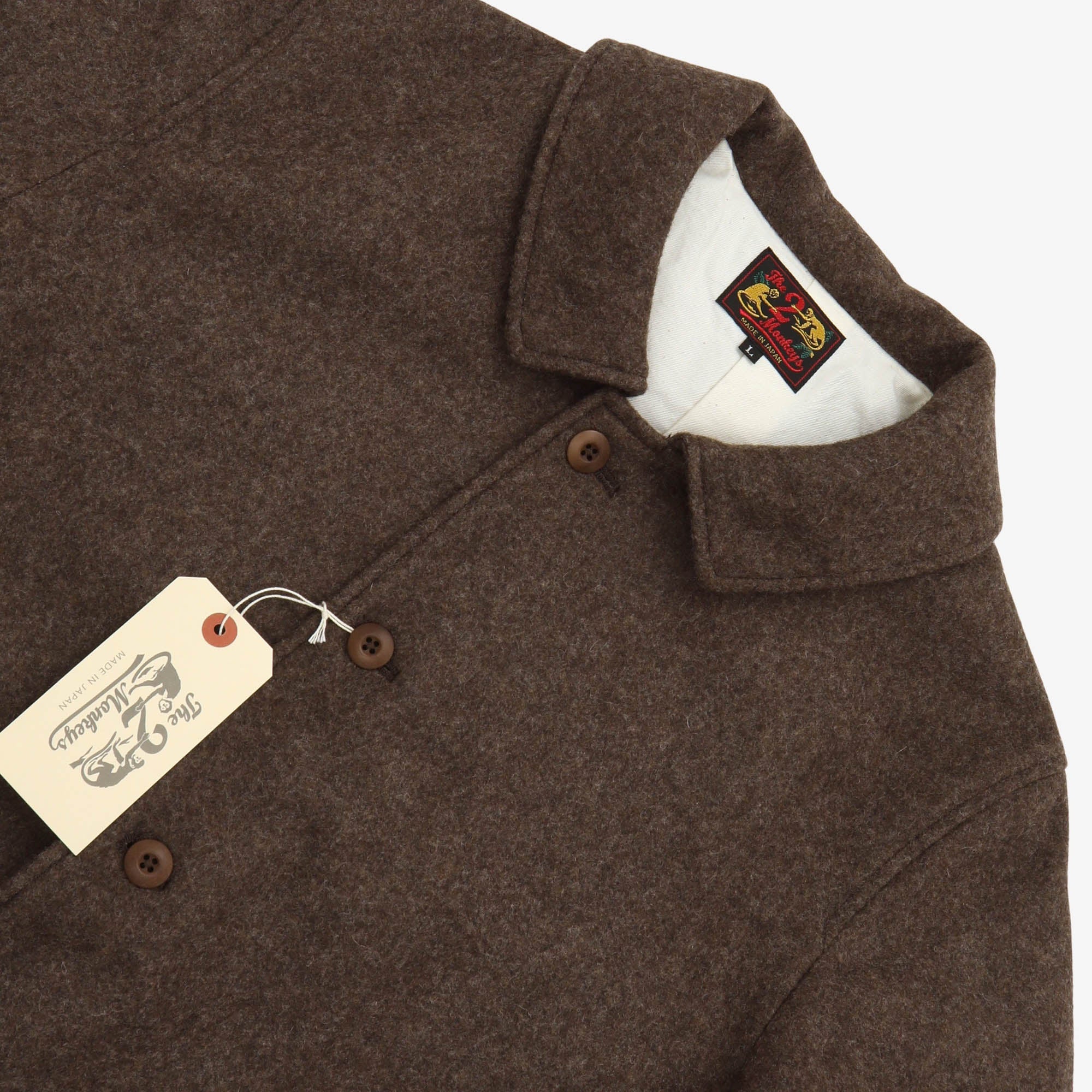 The 2 Monkeys Long-A Wool Over Coat