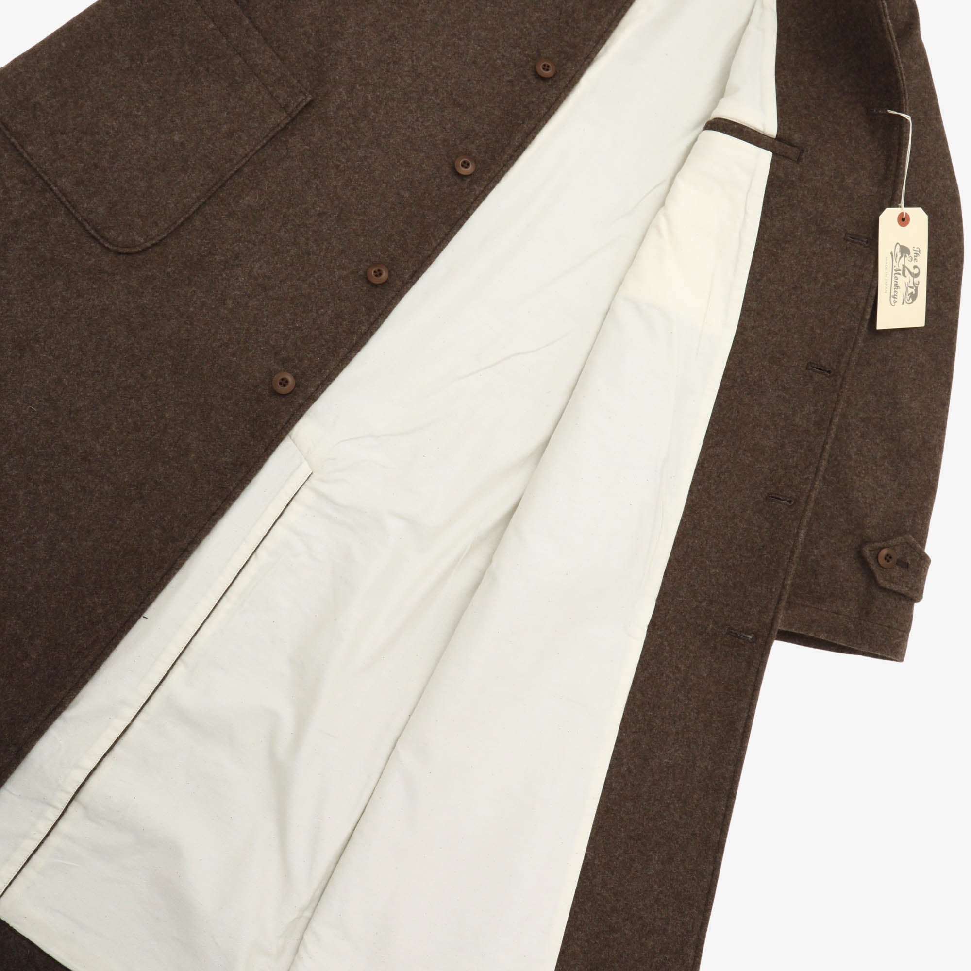 The 2 Monkeys Long-A Wool Over Coat
