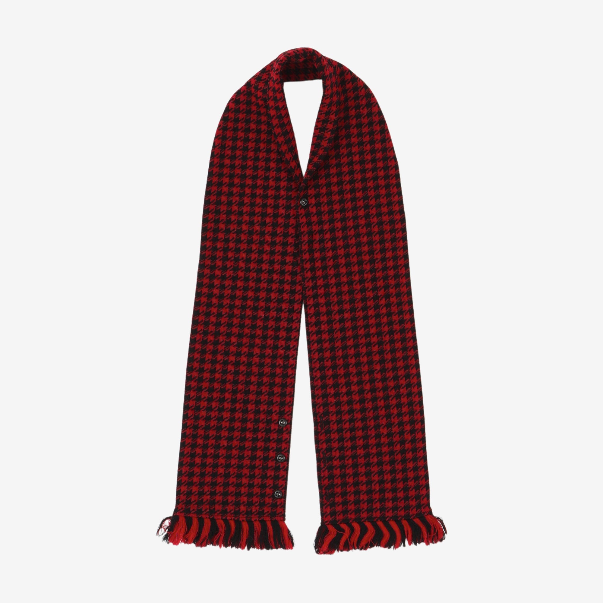 Houndstooth Wool Scarf