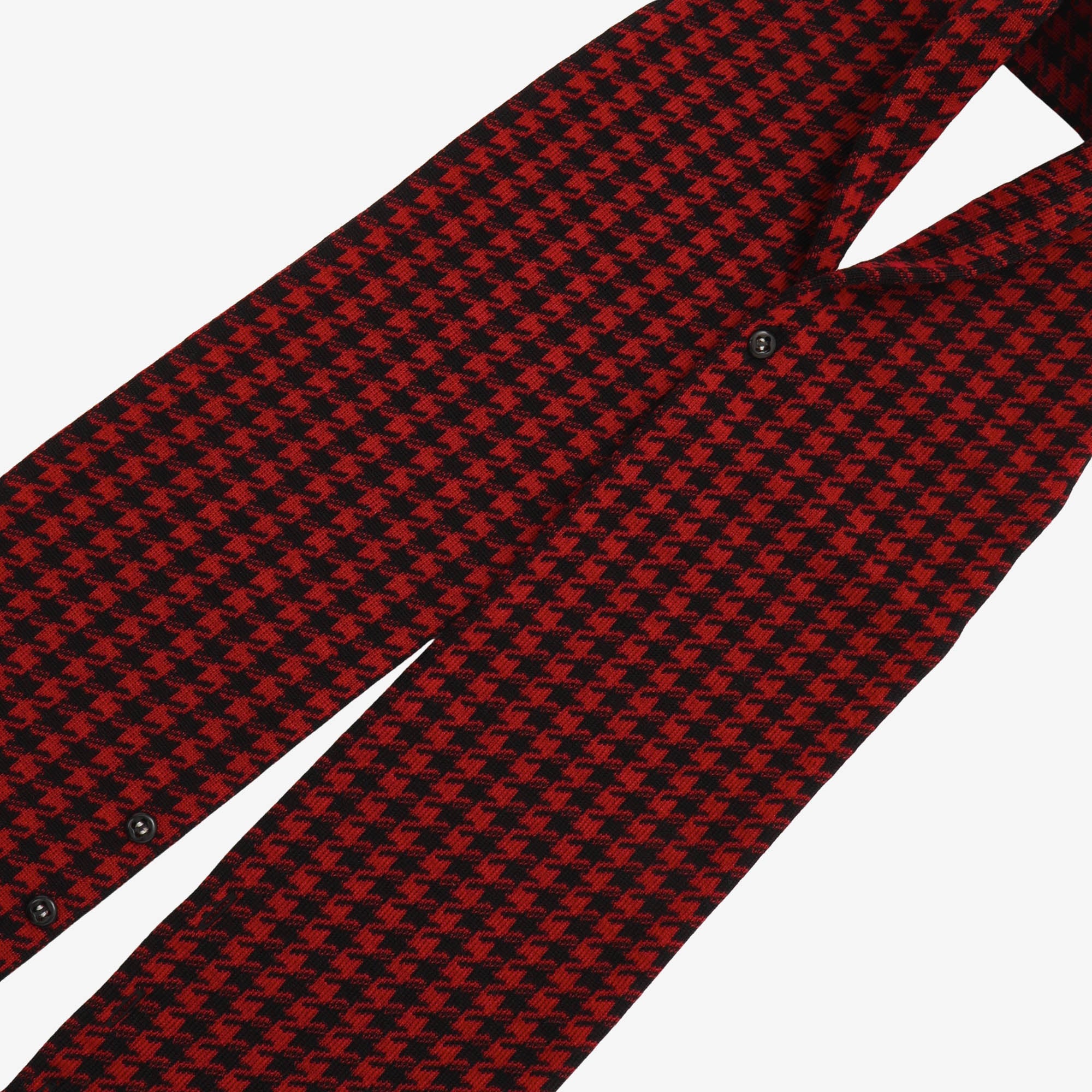 Houndstooth Wool Scarf