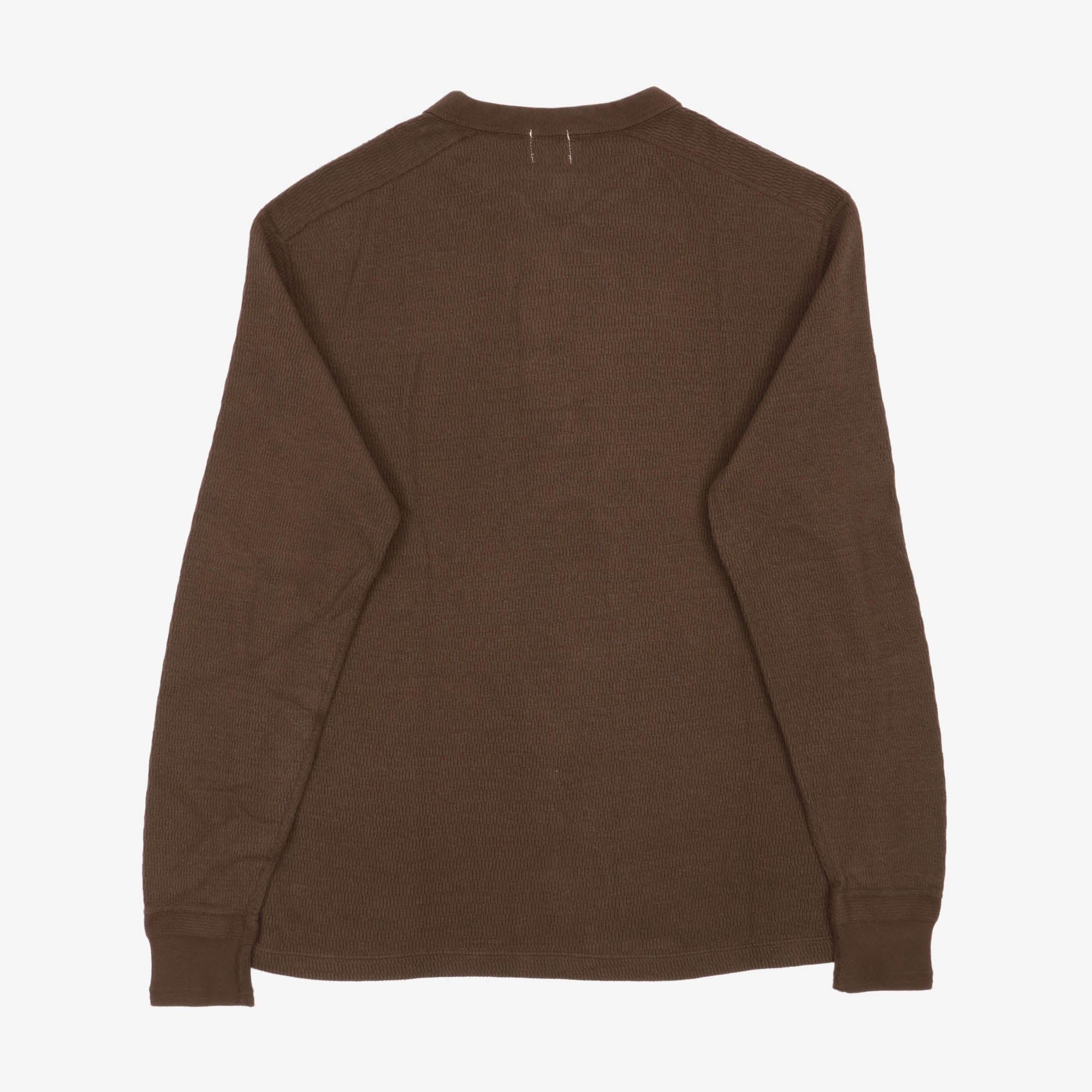 LRH1041 Supima LS Honeycomb Knit Henley