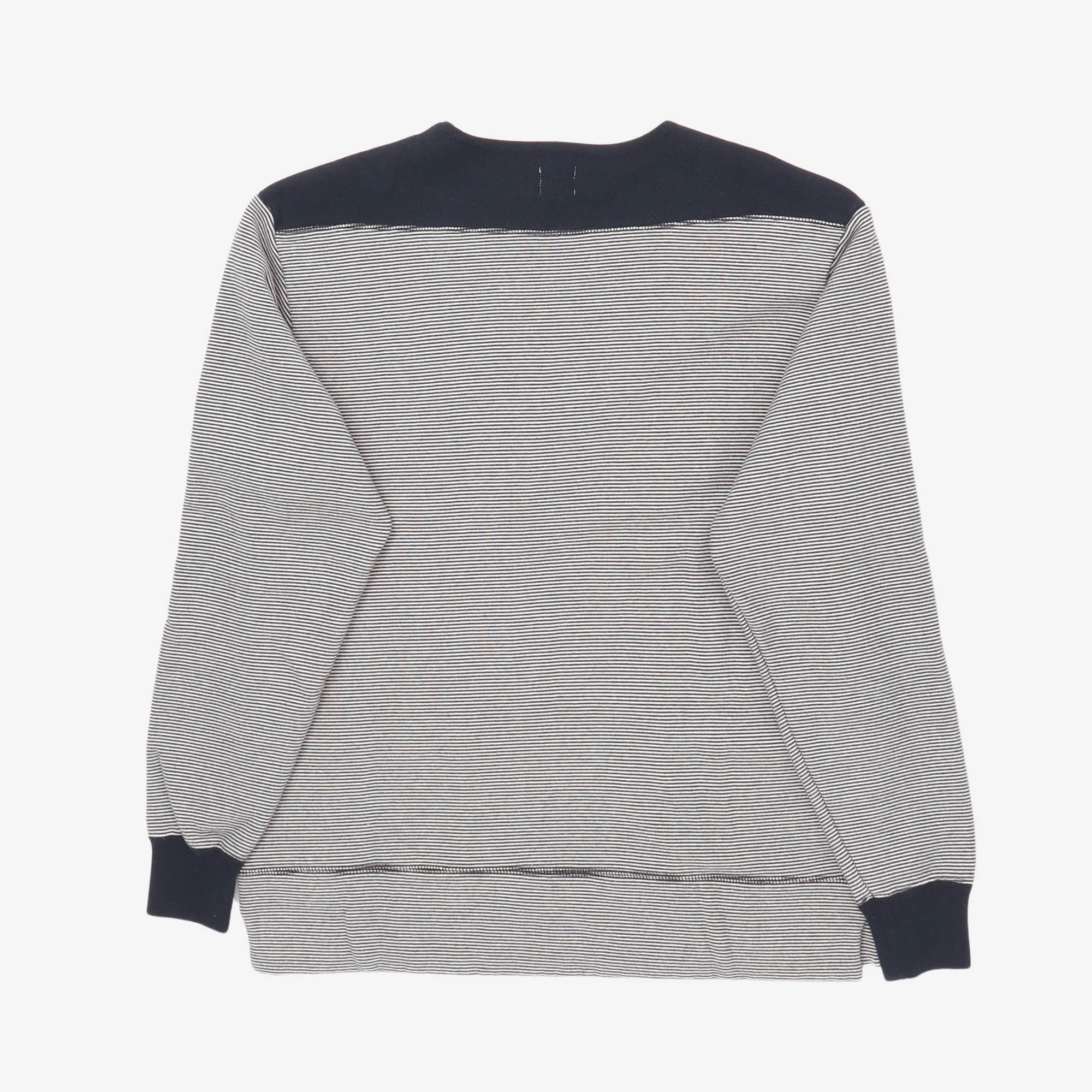 Pinborder Knit Boatneck Sweatshirt