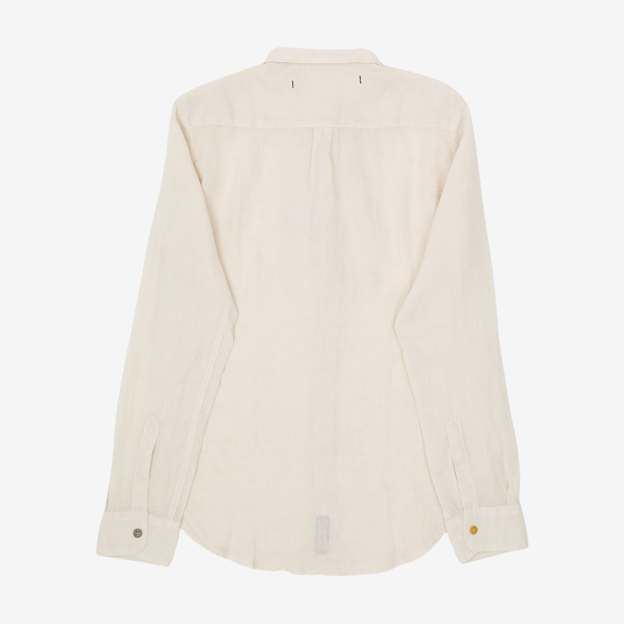 337 Linen Round Collar Shirt