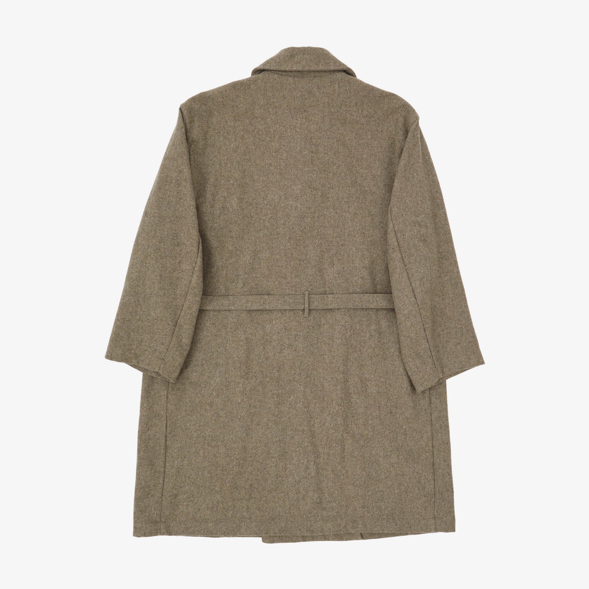 Jute Belted Wool Coat