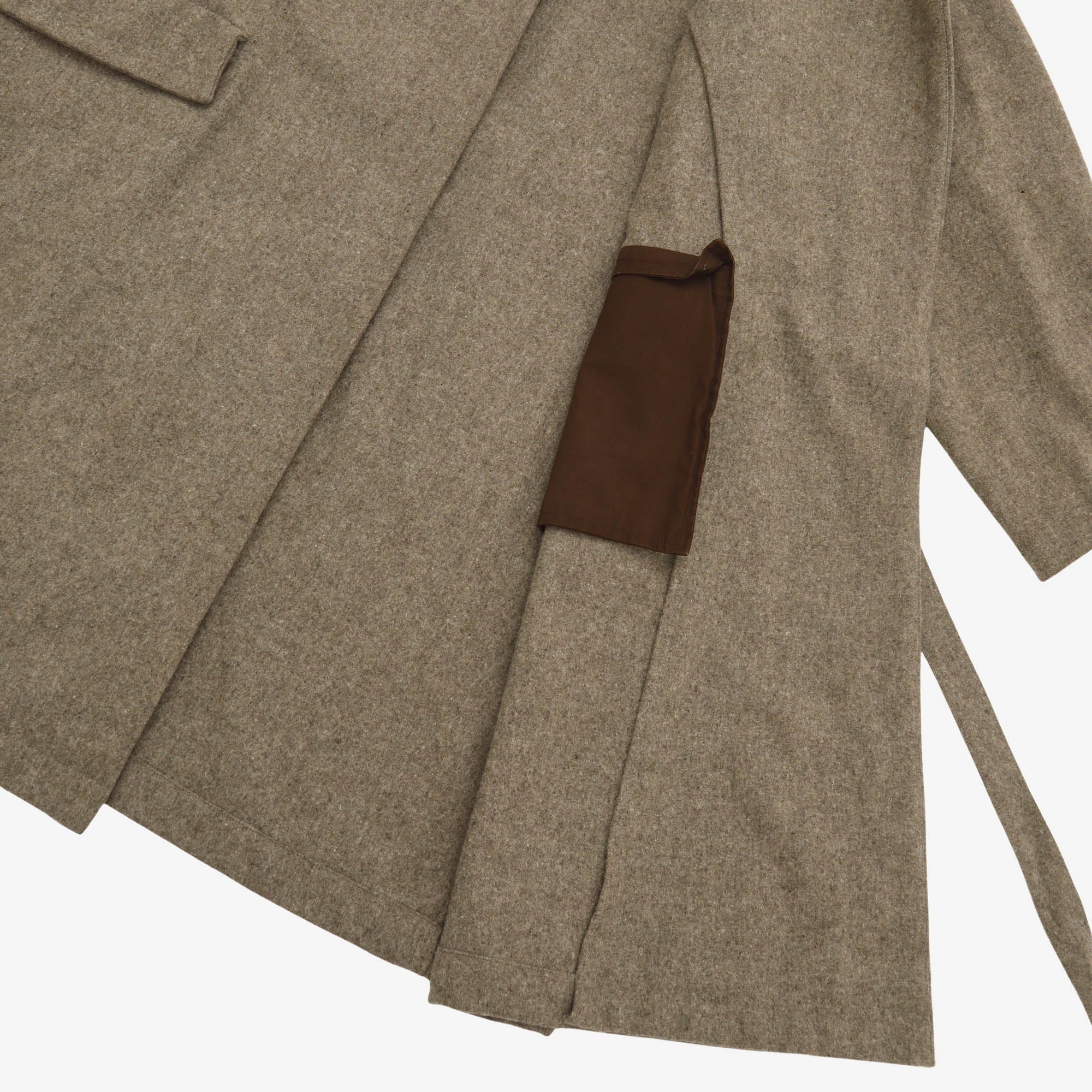 Jute Belted Wool Coat