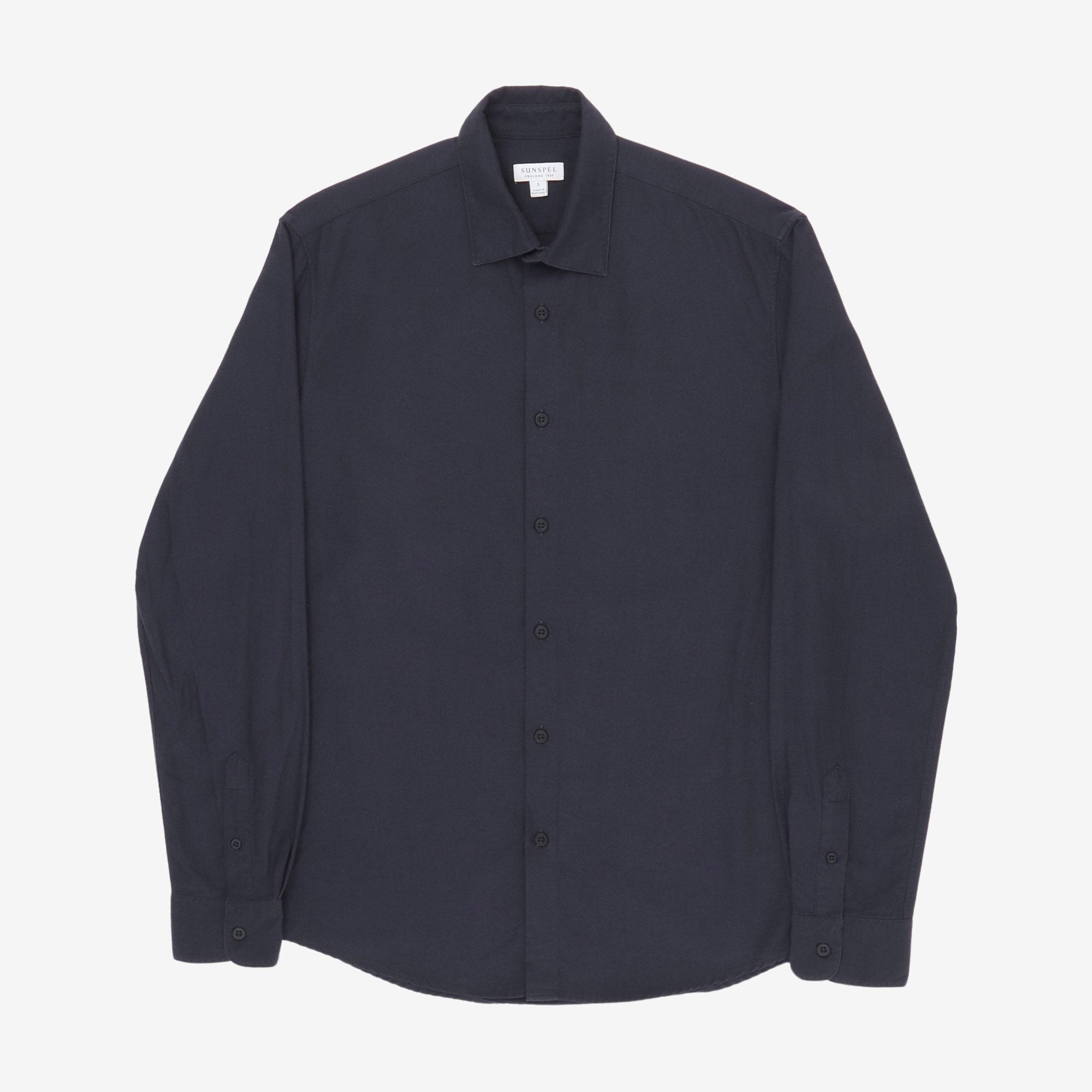 Spread Collar Poplin Shirt