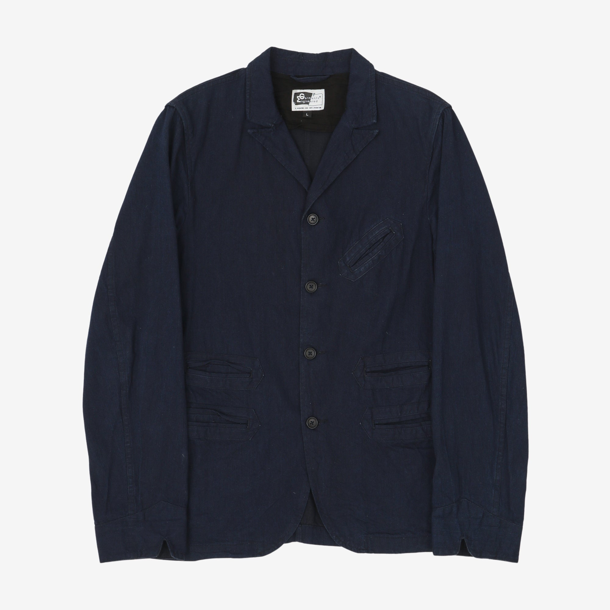 Indigo Dyed Work Blazer