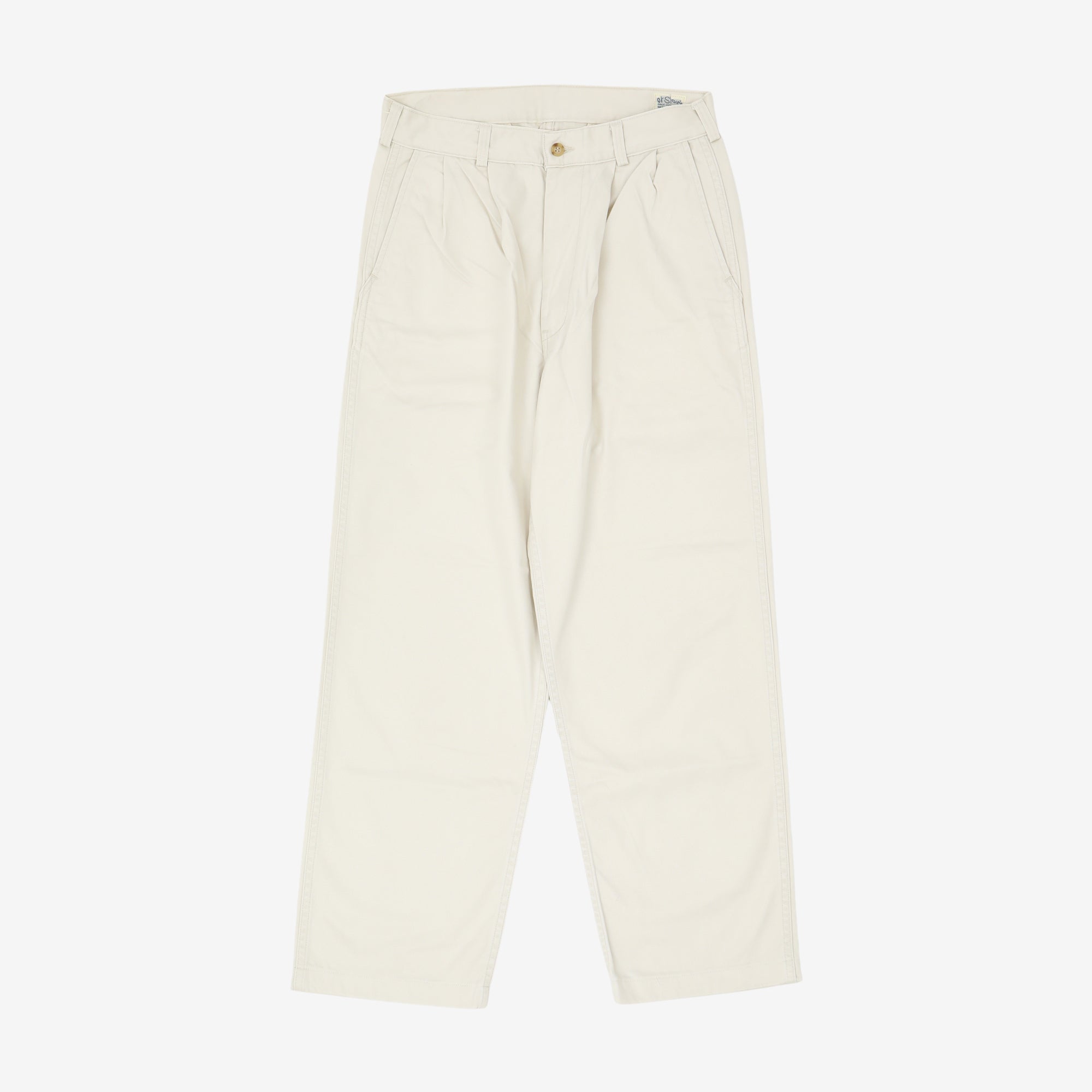 Double Pleated Straight Leg Trousers (31W X 28L)