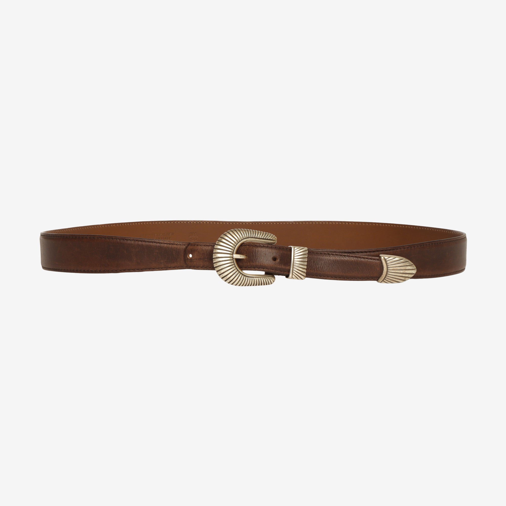 Texas Silcer Leather Belt