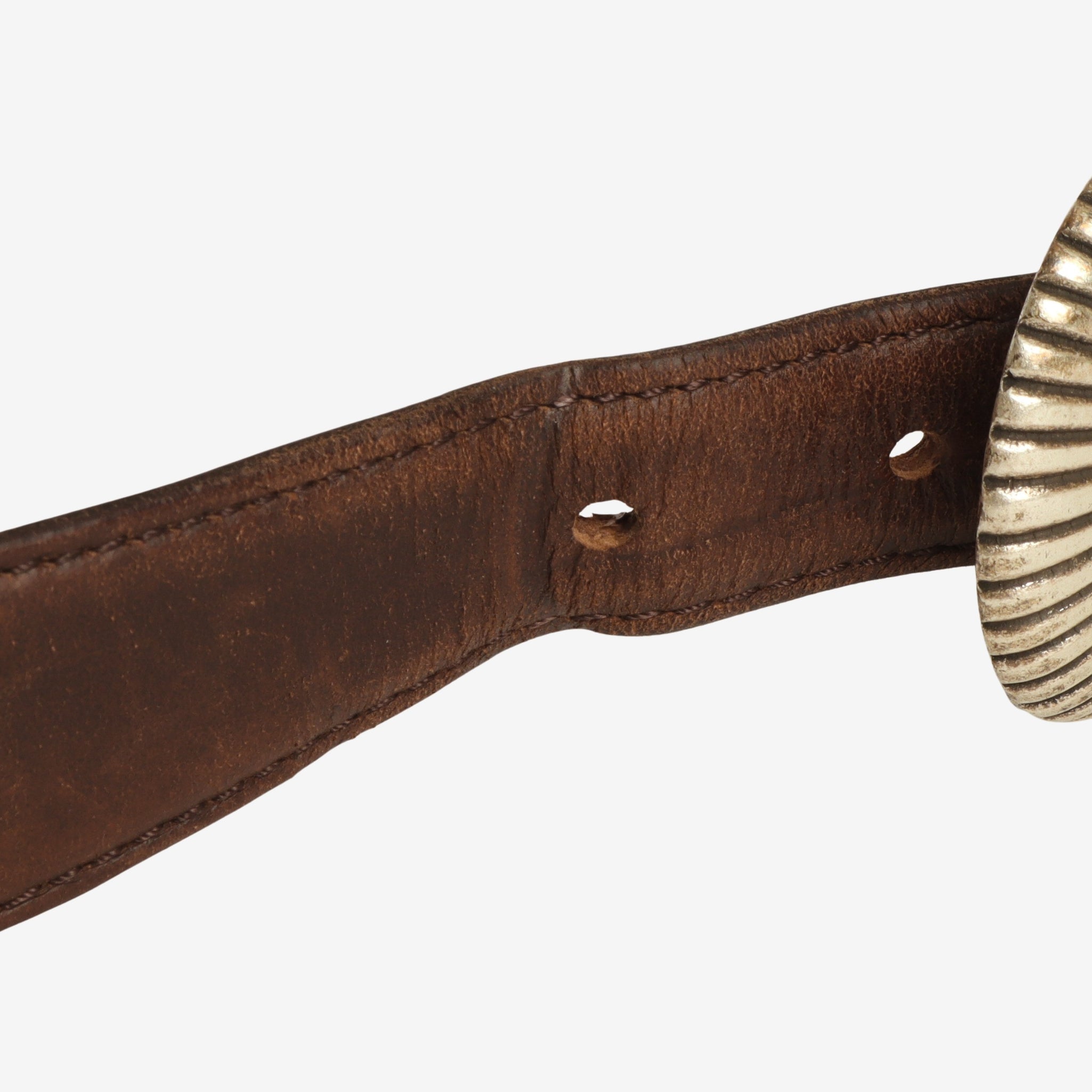 Texas Silcer Leather Belt