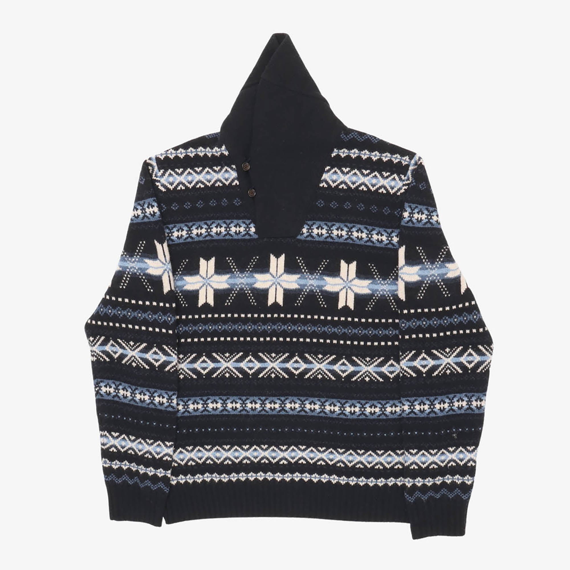Snowflake Wool Shawl Sweater