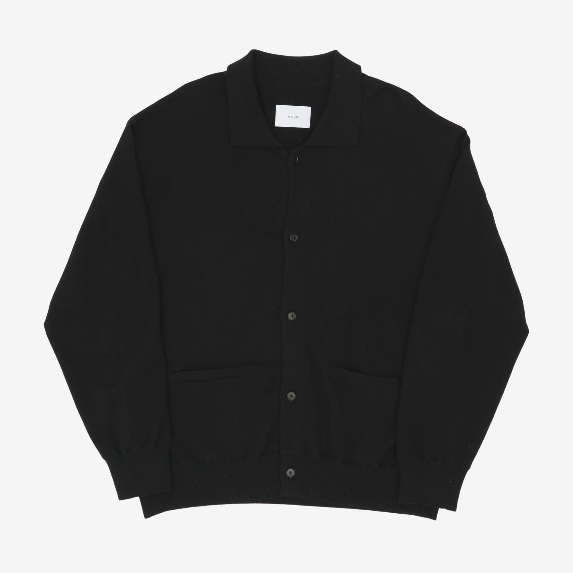 Smooth Knit Collared Cardigan