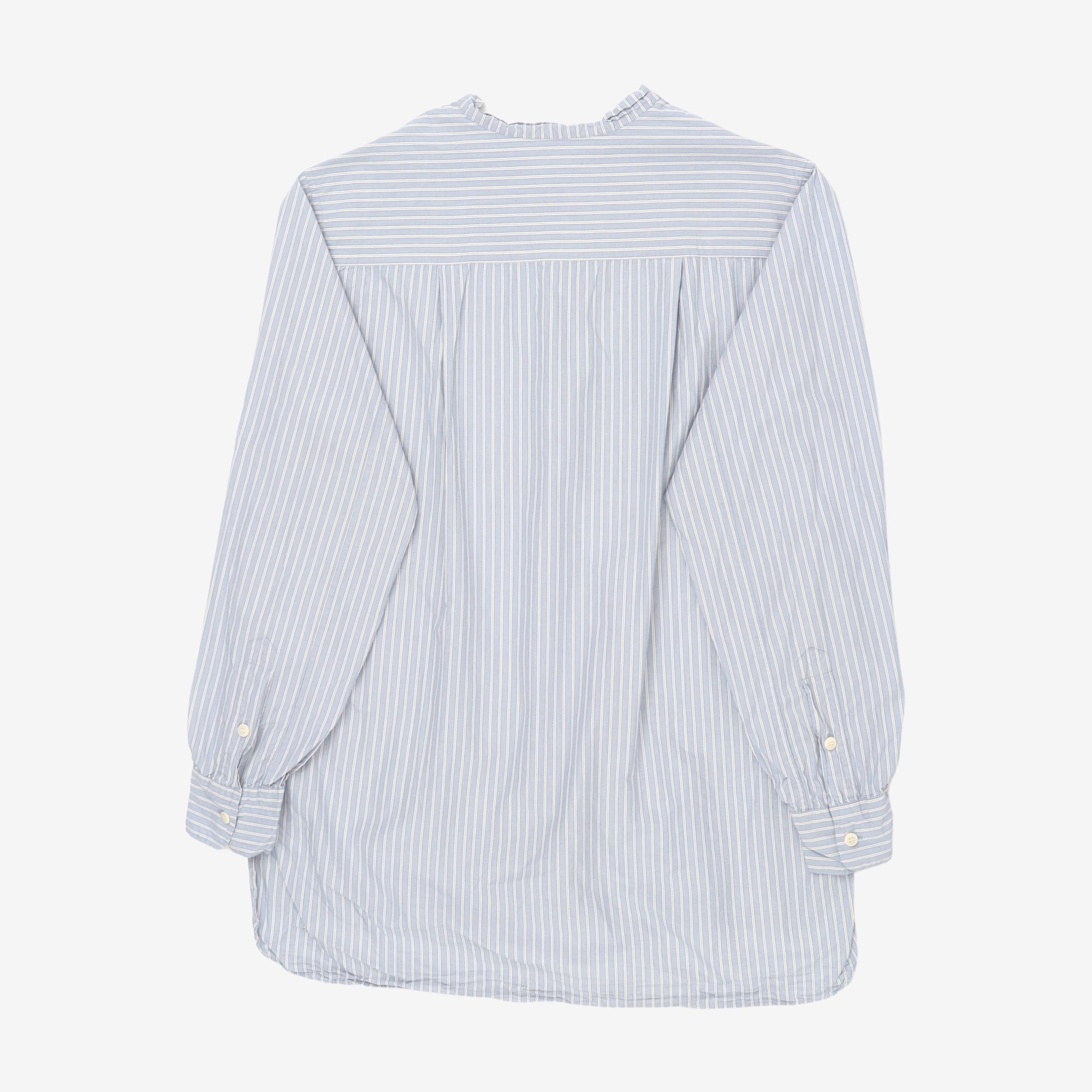 Band Collar Stripe Shirt