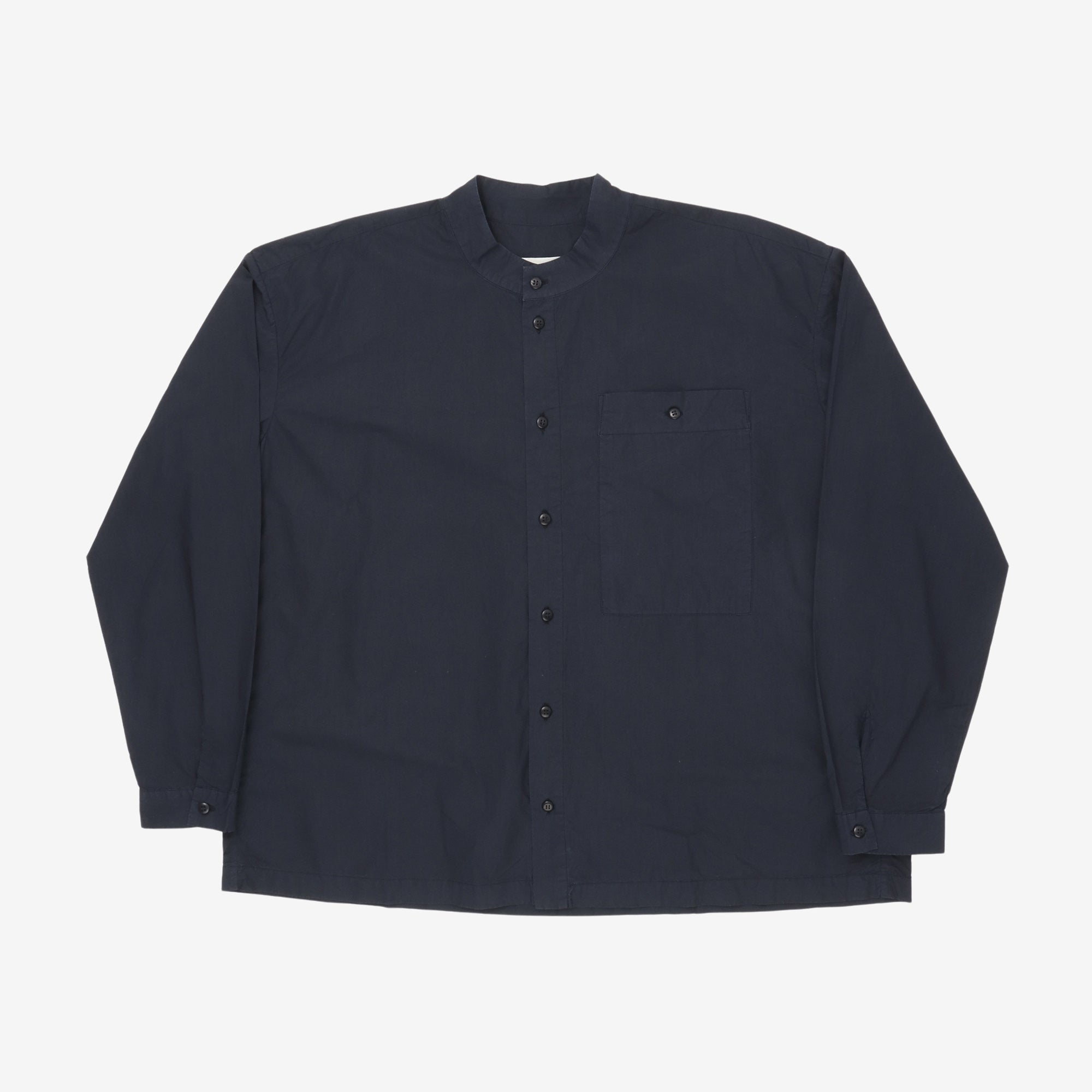 Band Collar Pocket Shirt
