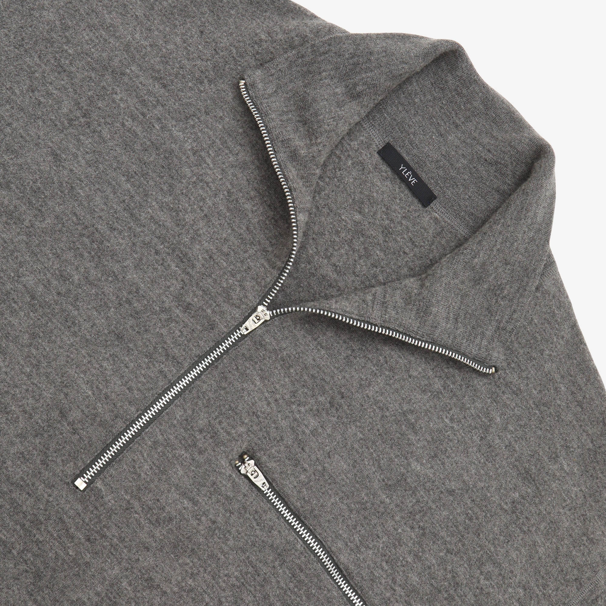 Milled Merino Half Zip Pullover