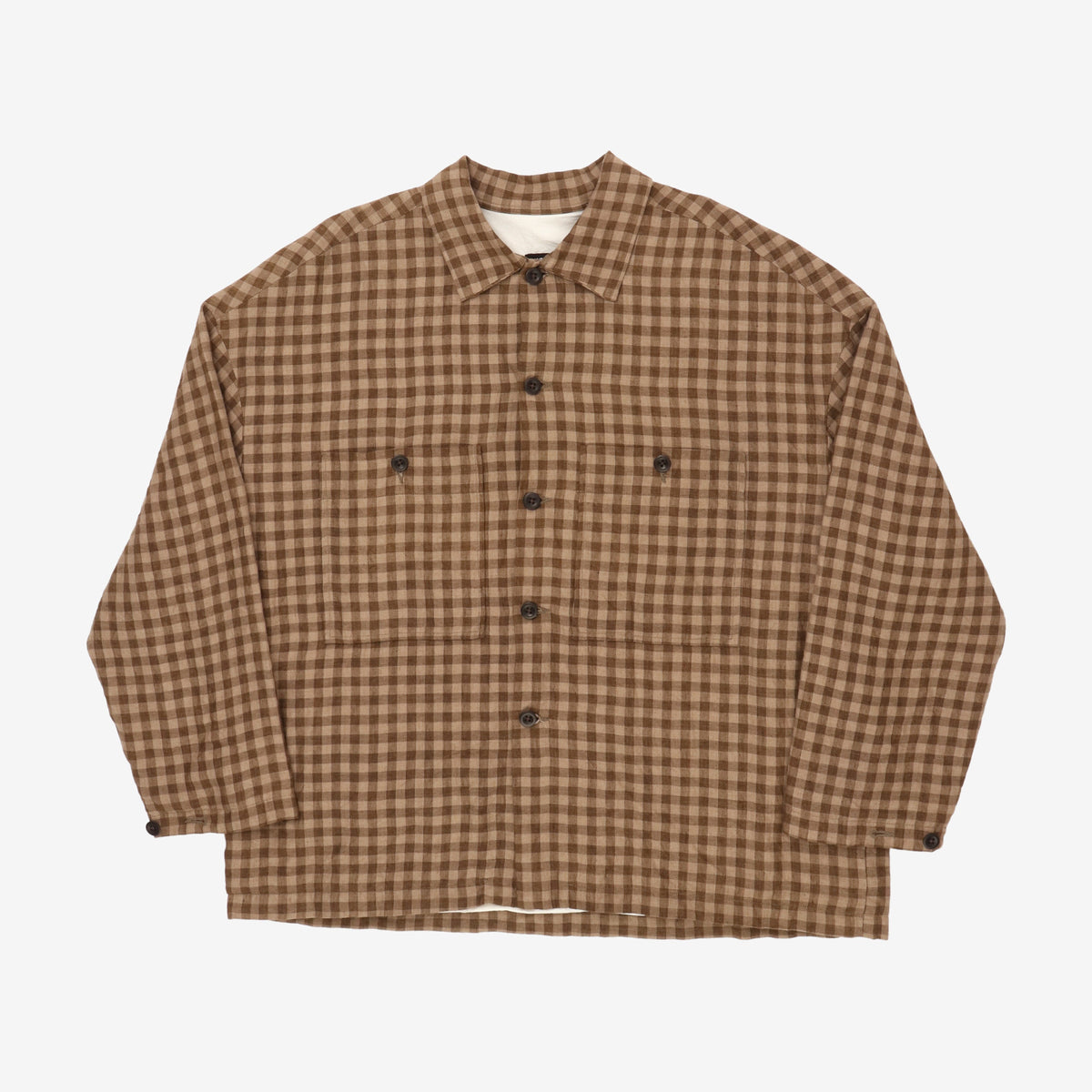 Evan Kinori Check Patterned Linen Shirt – Marrkt