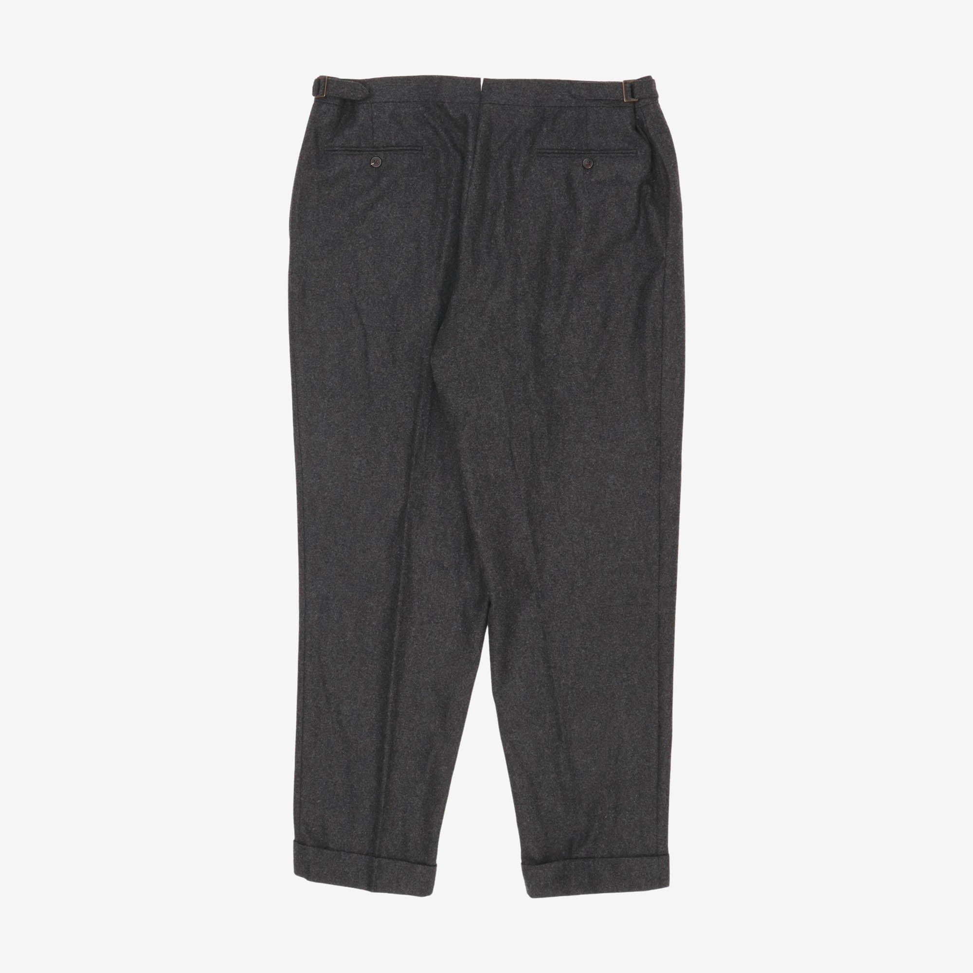 Wool Pleated Trousers (38W X 31L)