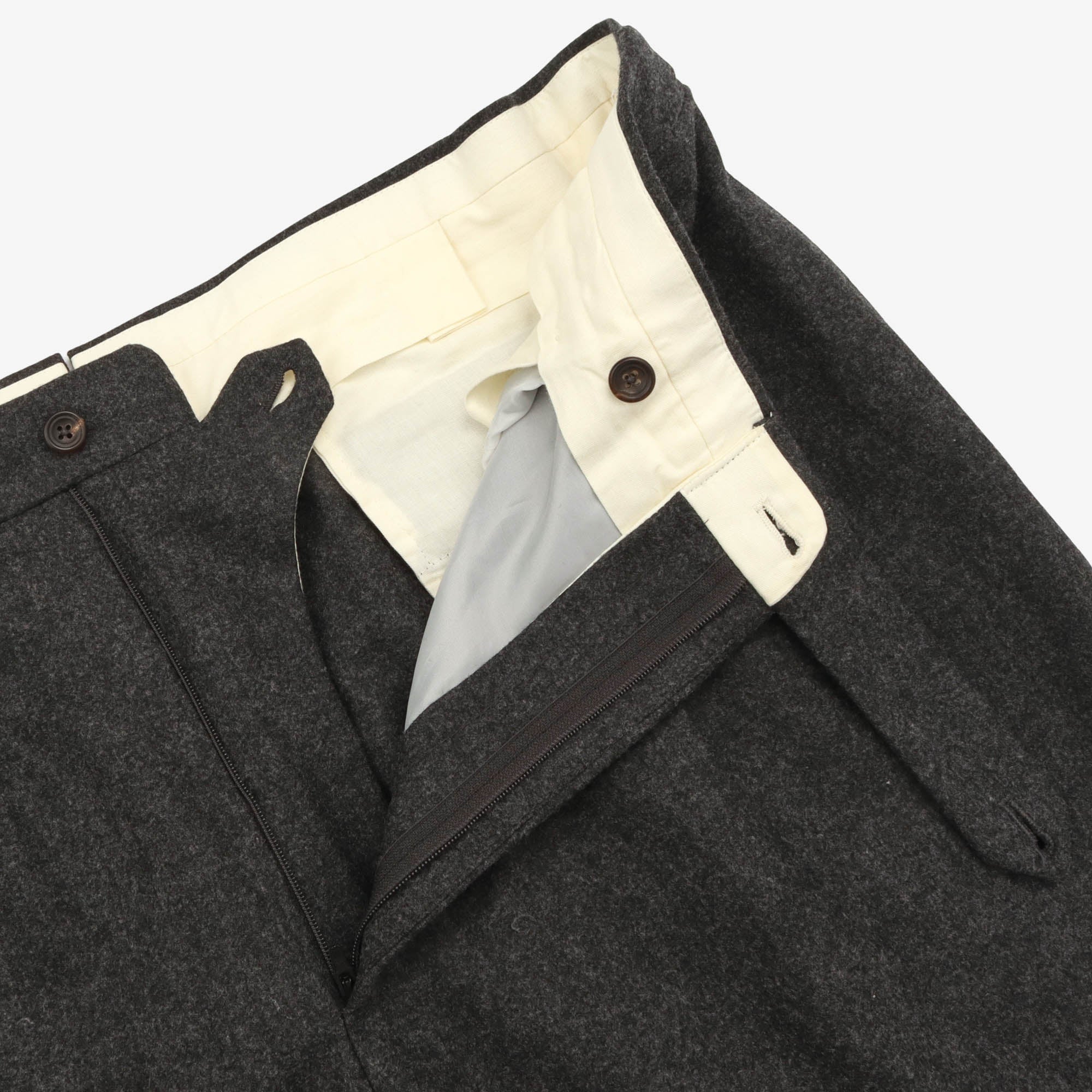 Wool Pleated Trousers (38W X 31L)