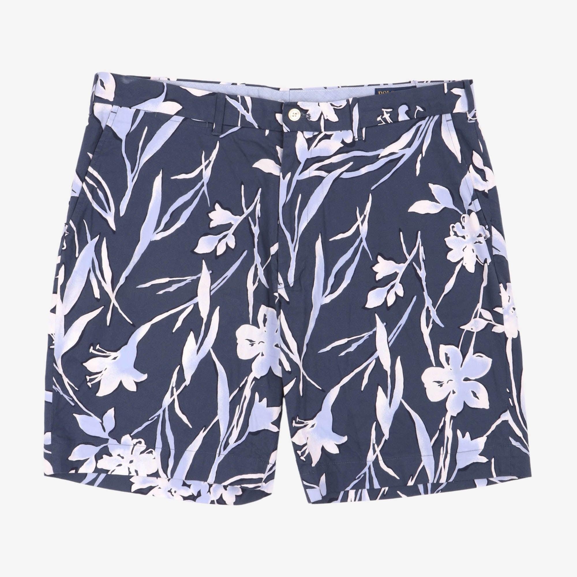 Floral Print Stretch Shorts (38W)