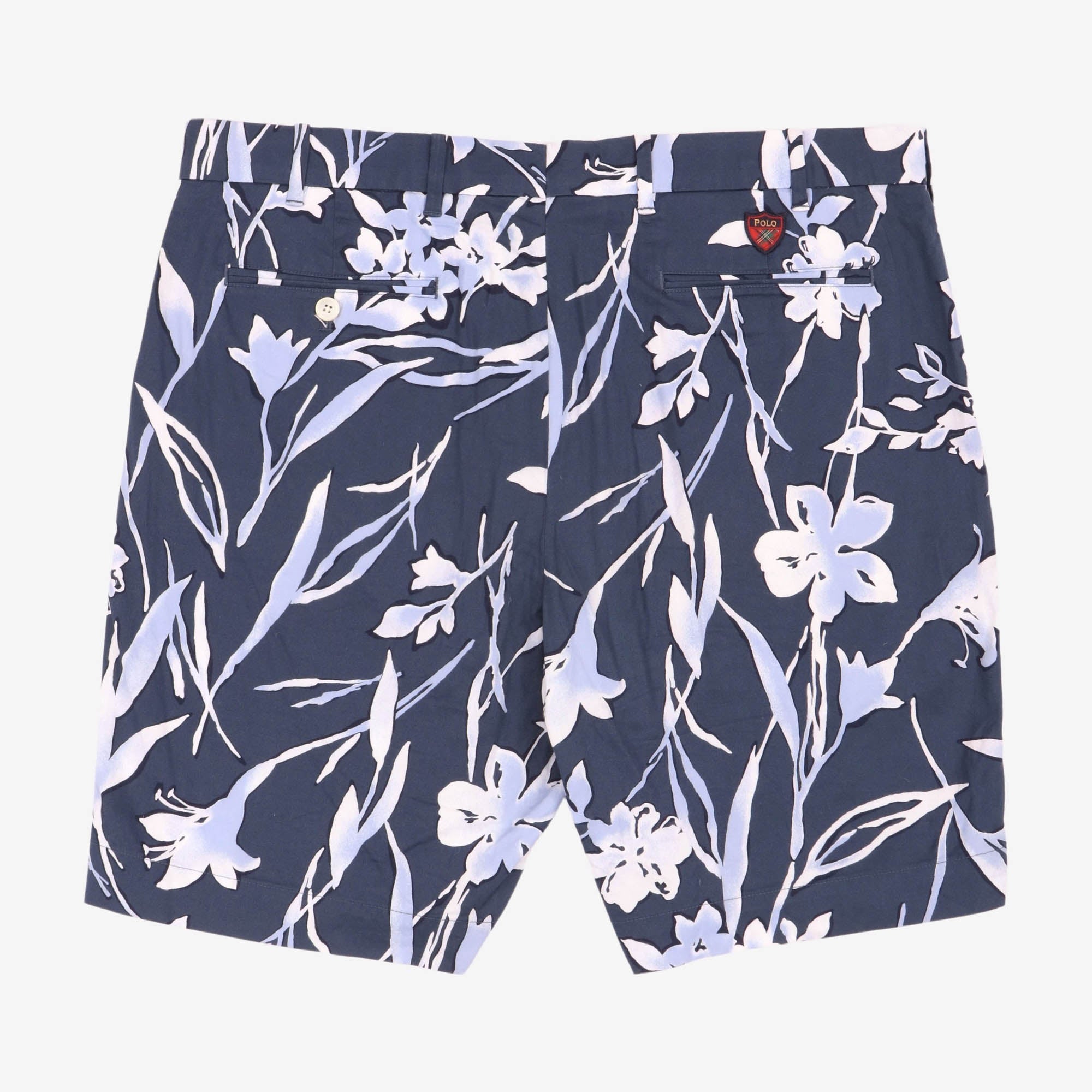 Floral Print Stretch Shorts (38W)