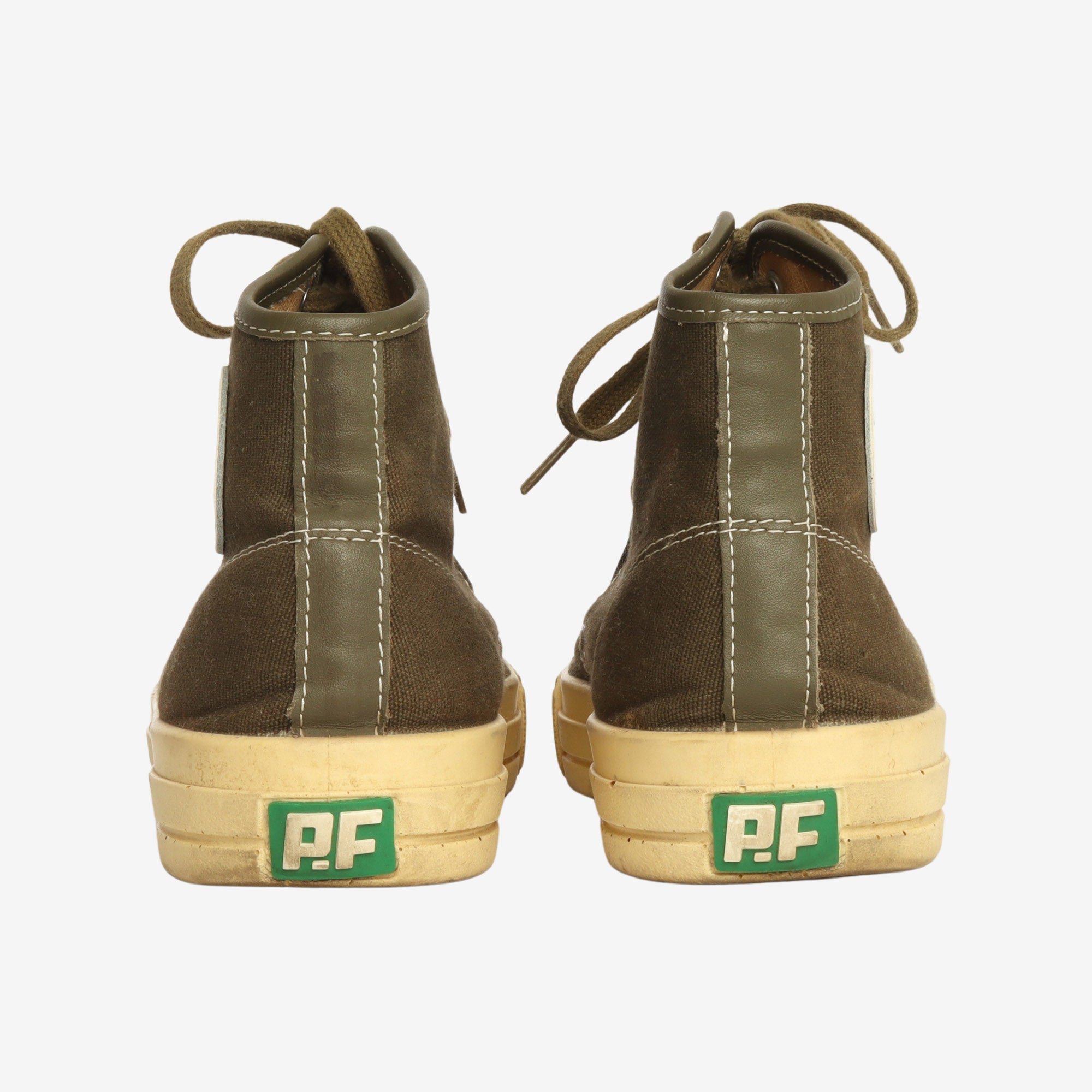 Hi Top Leather Canvas Sneakers