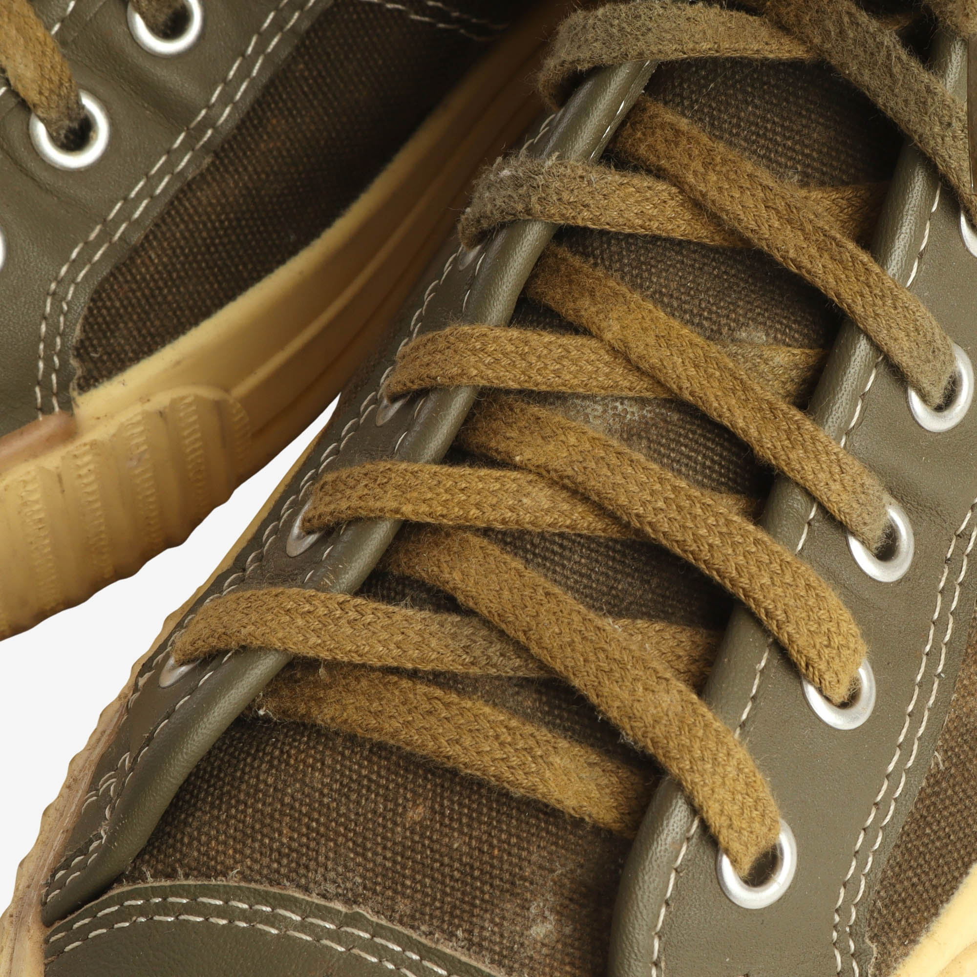 Hi Top Leather Canvas Sneakers