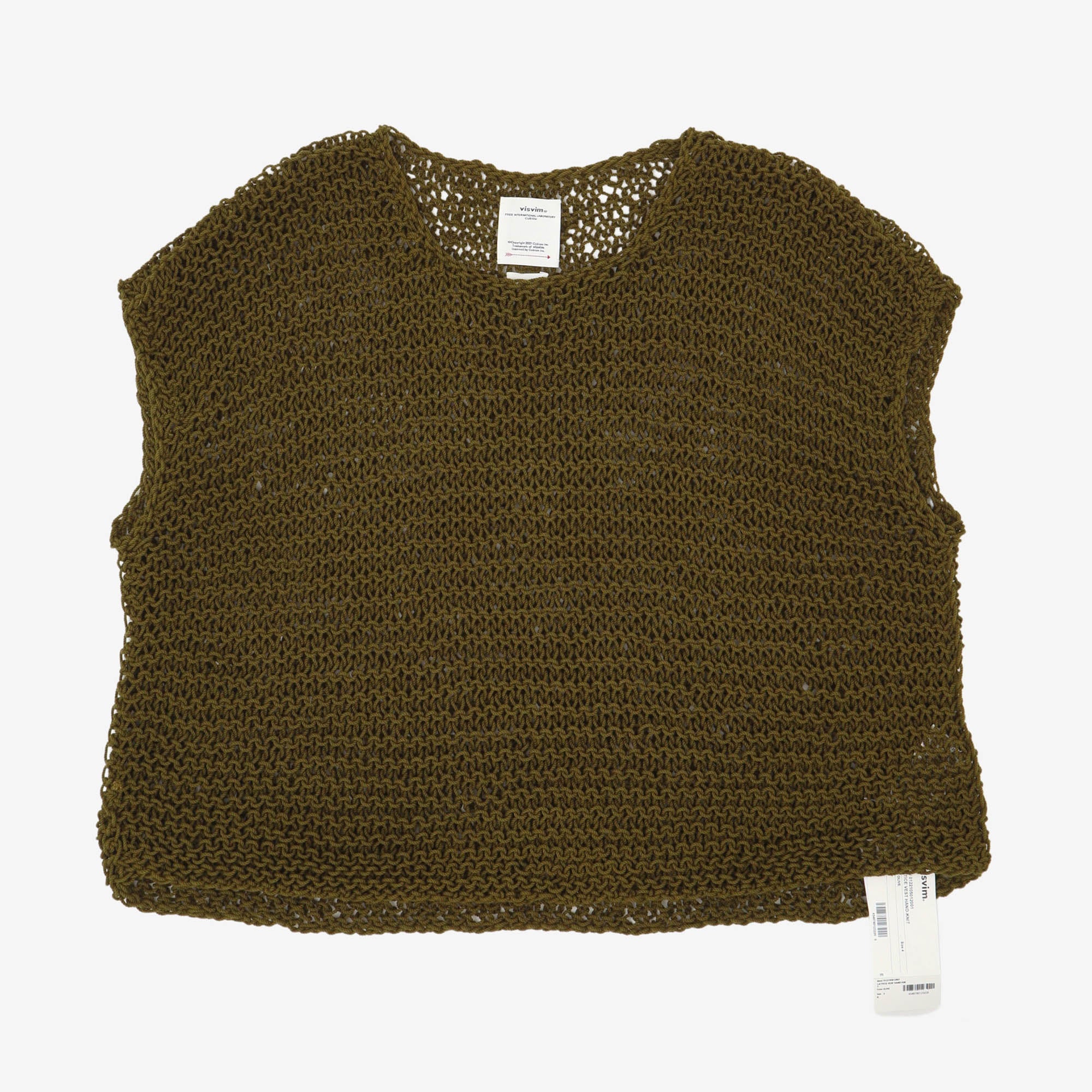 Lattice Vest Hand Knit