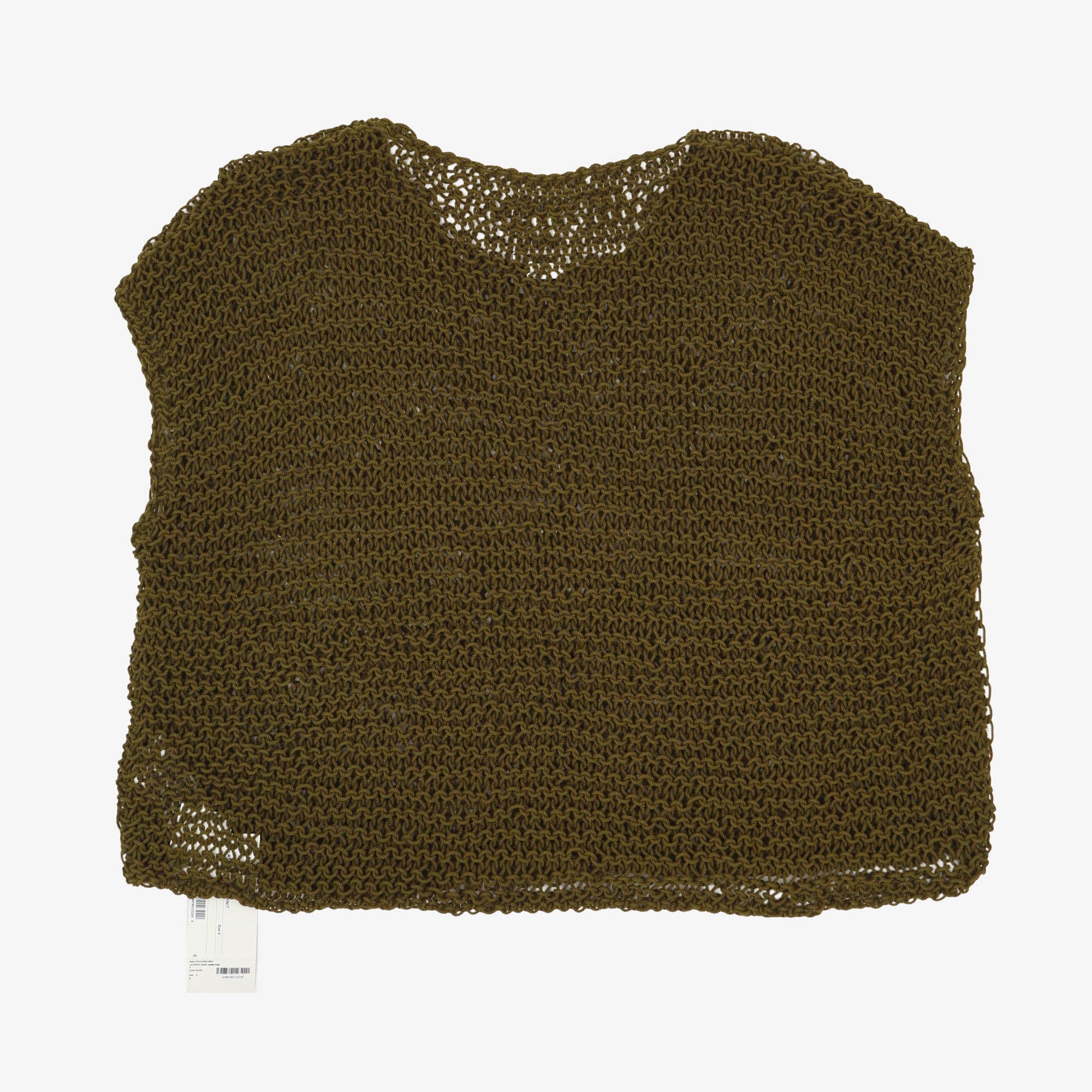 Lattice Vest Hand Knit
