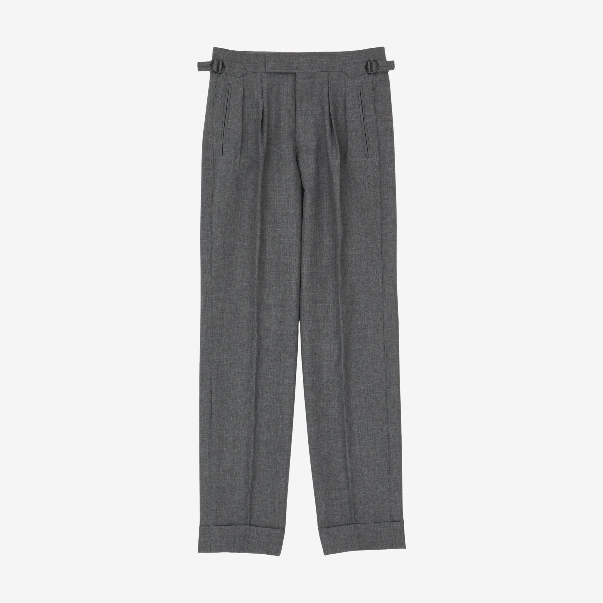Bespoke Wool Pleated Trousers (28W X 30L)