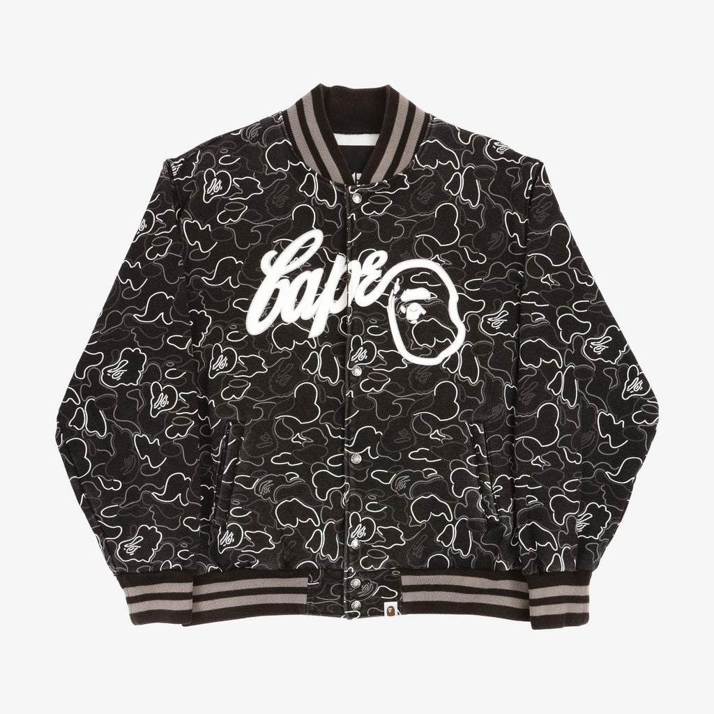 A Bathing Ape Neon Camo Varsity Jacket – Marrkt