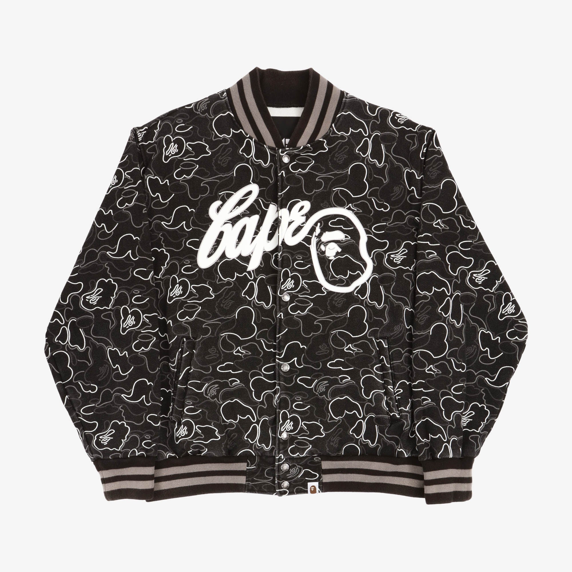 Neon Camo Varsity Jacket