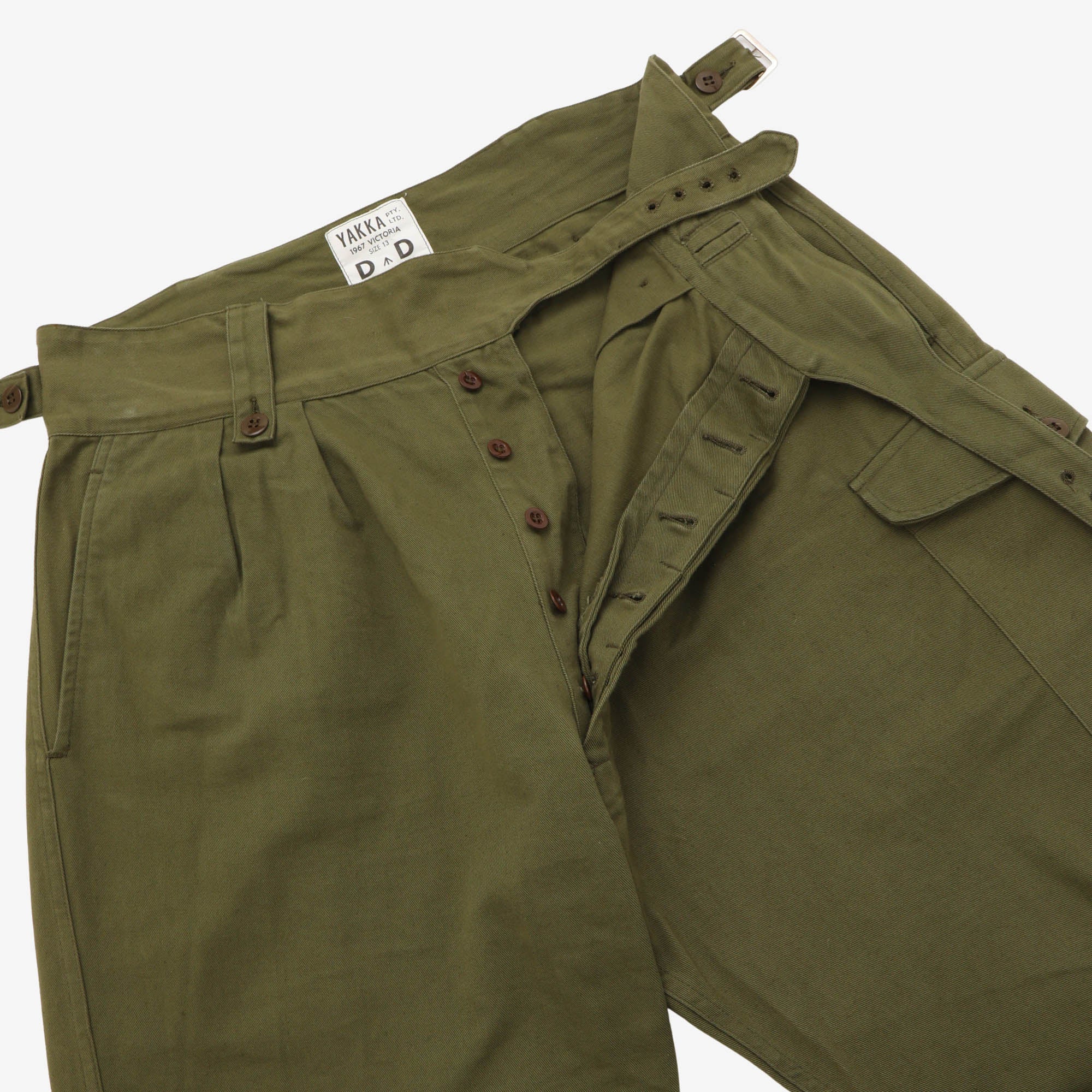 50s Australian Yakka Jungle Trousers (37W X 30L)