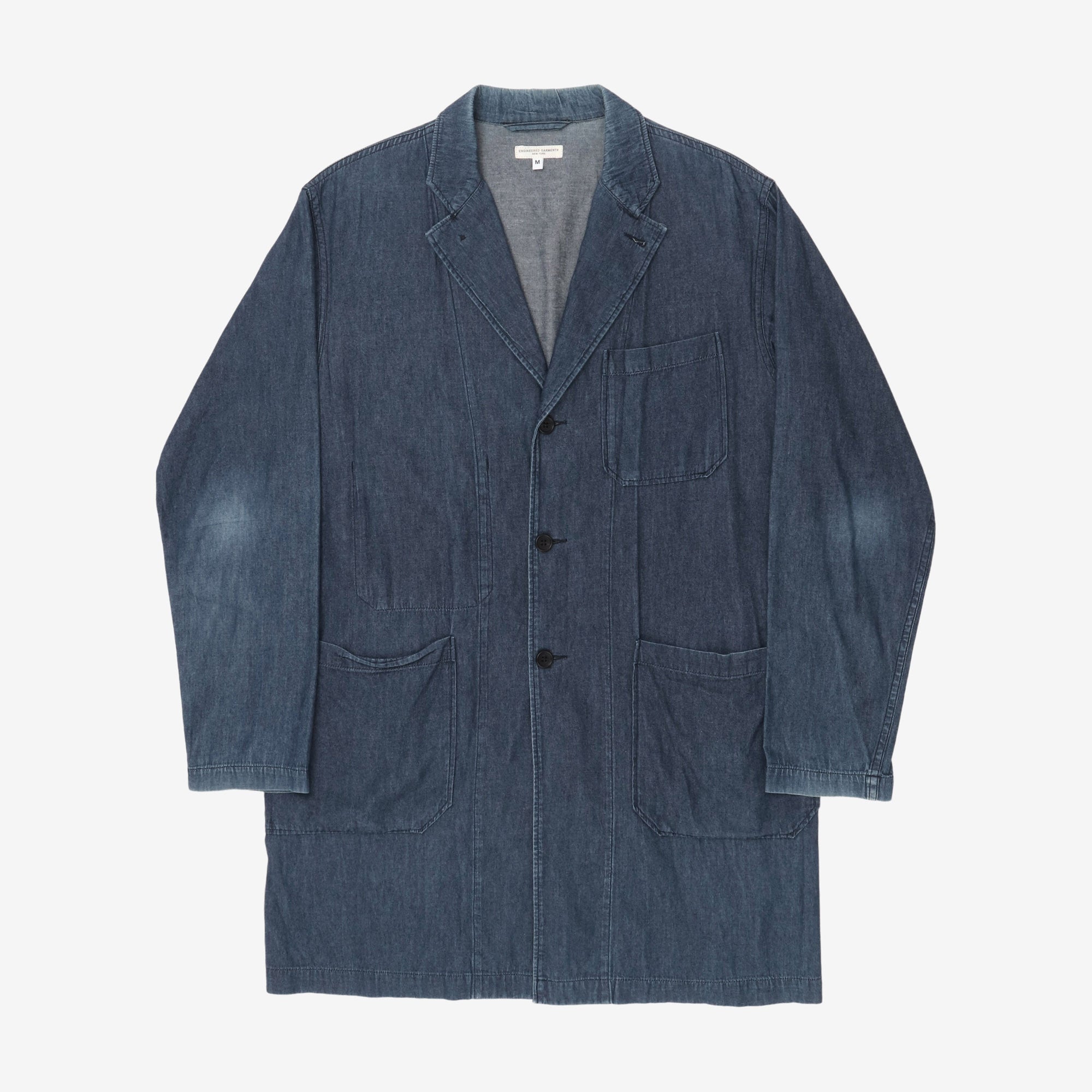 Three Pocket Long Denim Jacket