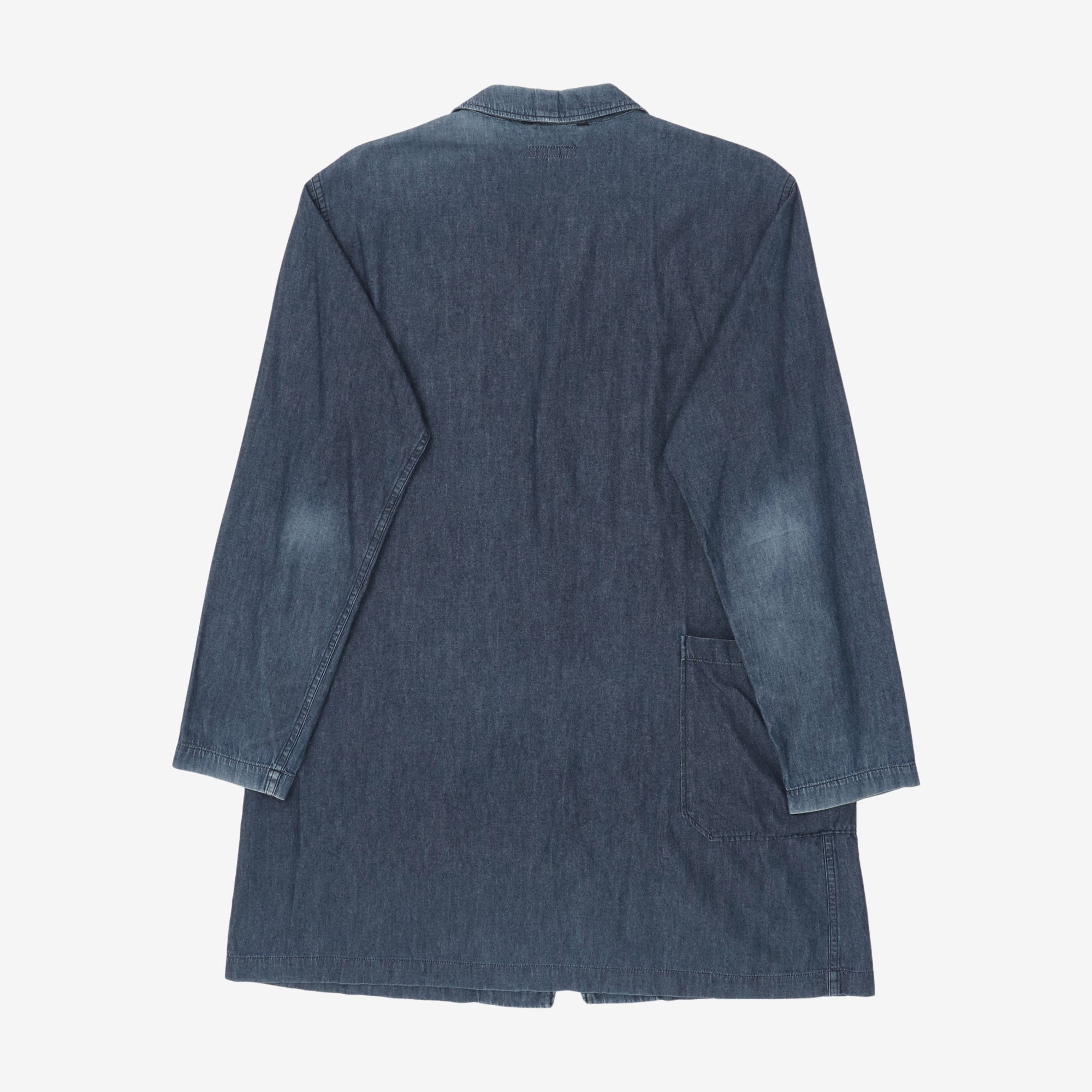 Three Pocket Long Denim Jacket
