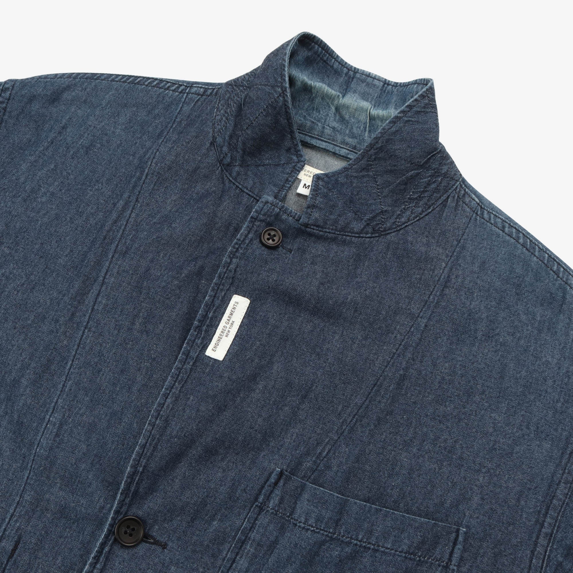 Three Pocket Long Denim Jacket