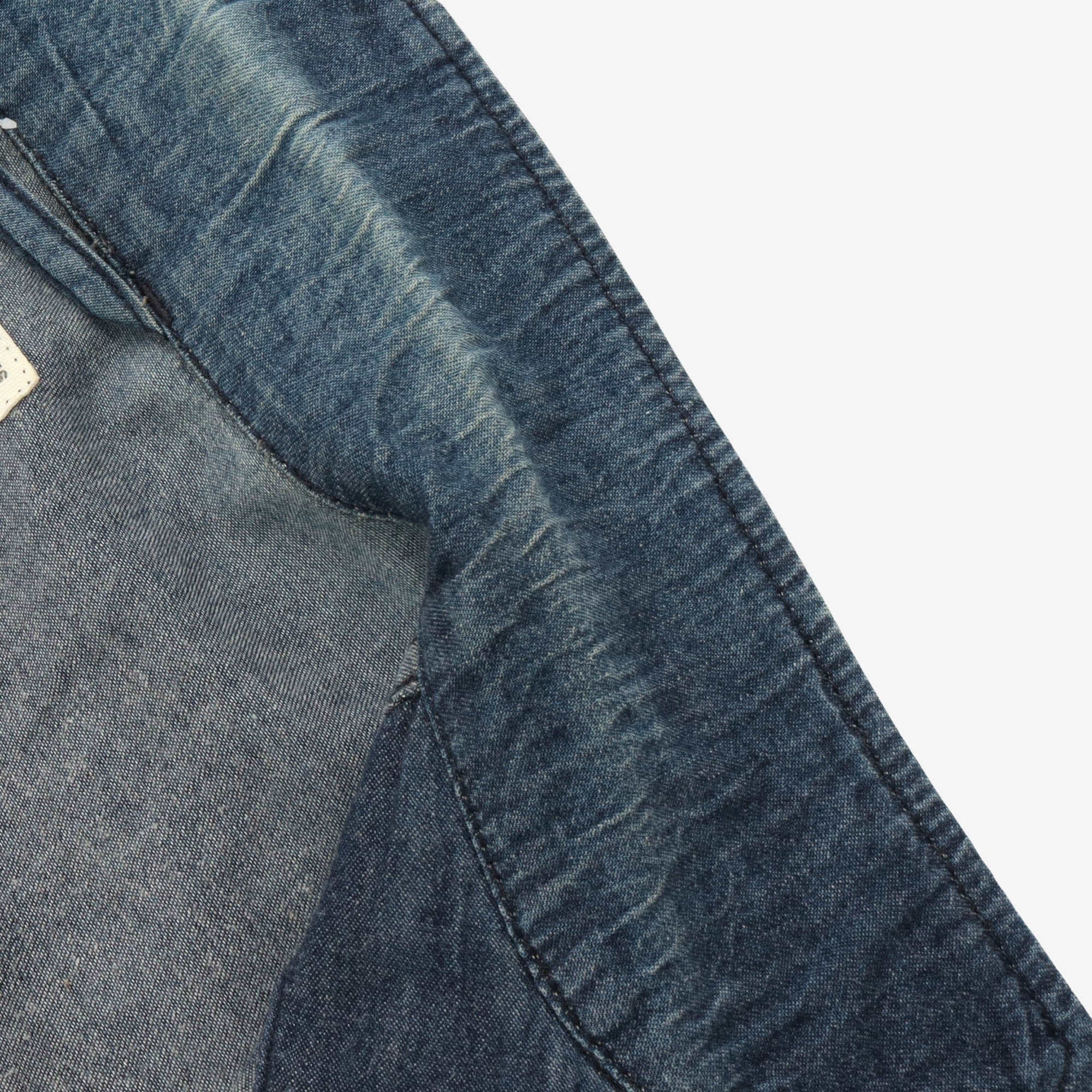 Three Pocket Long Denim Jacket