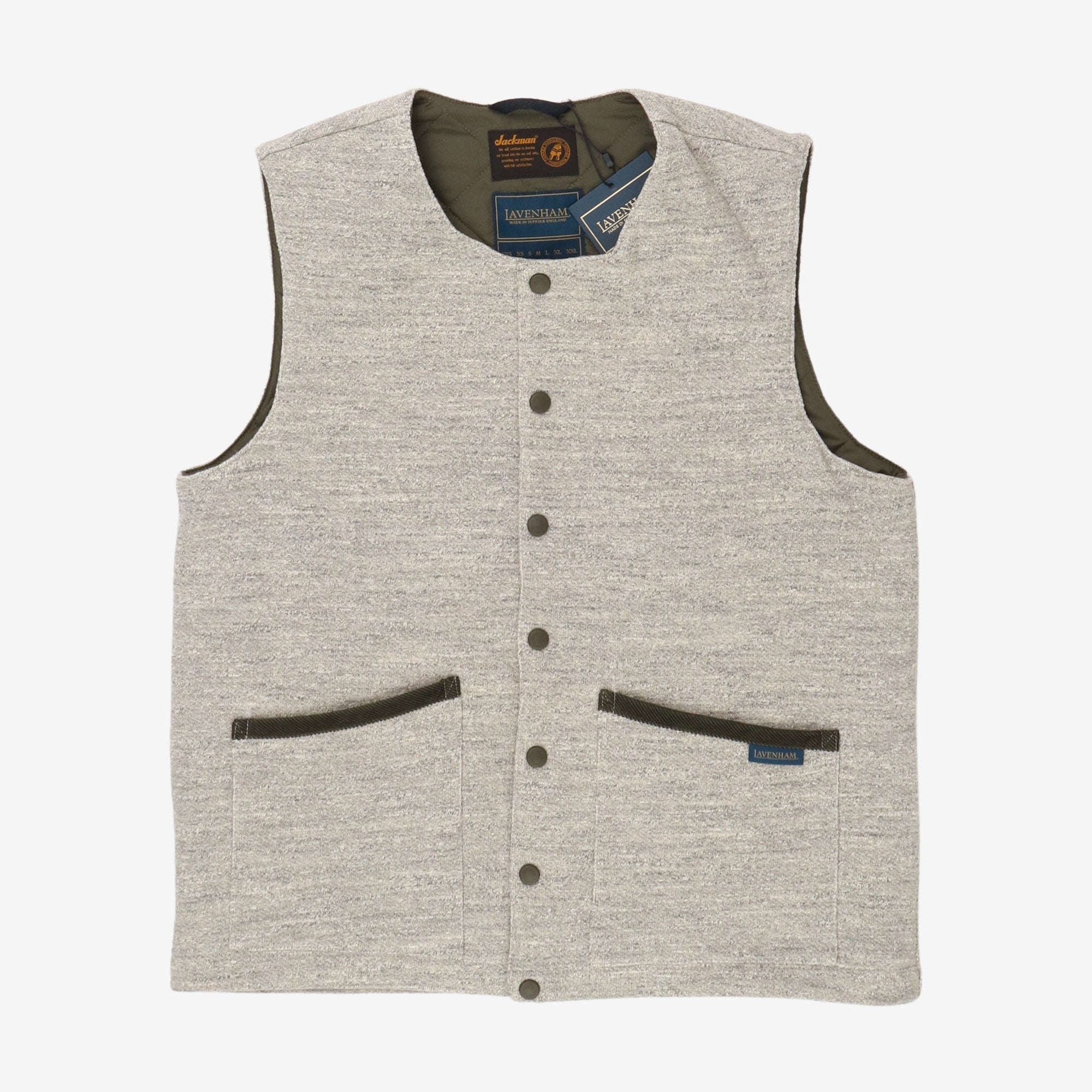 Lavenham Collarless Quilting Vest