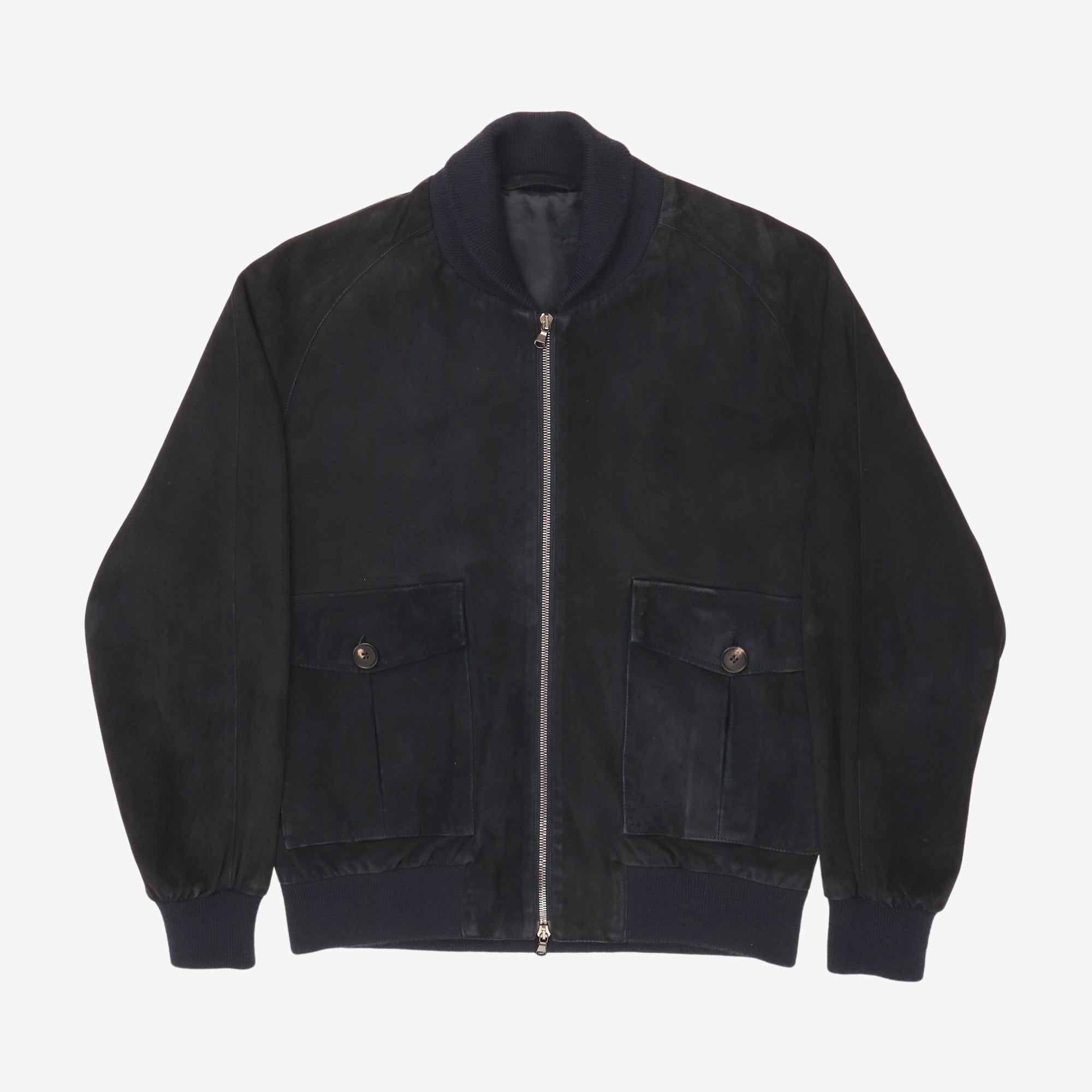 Suede Bomber Jacket