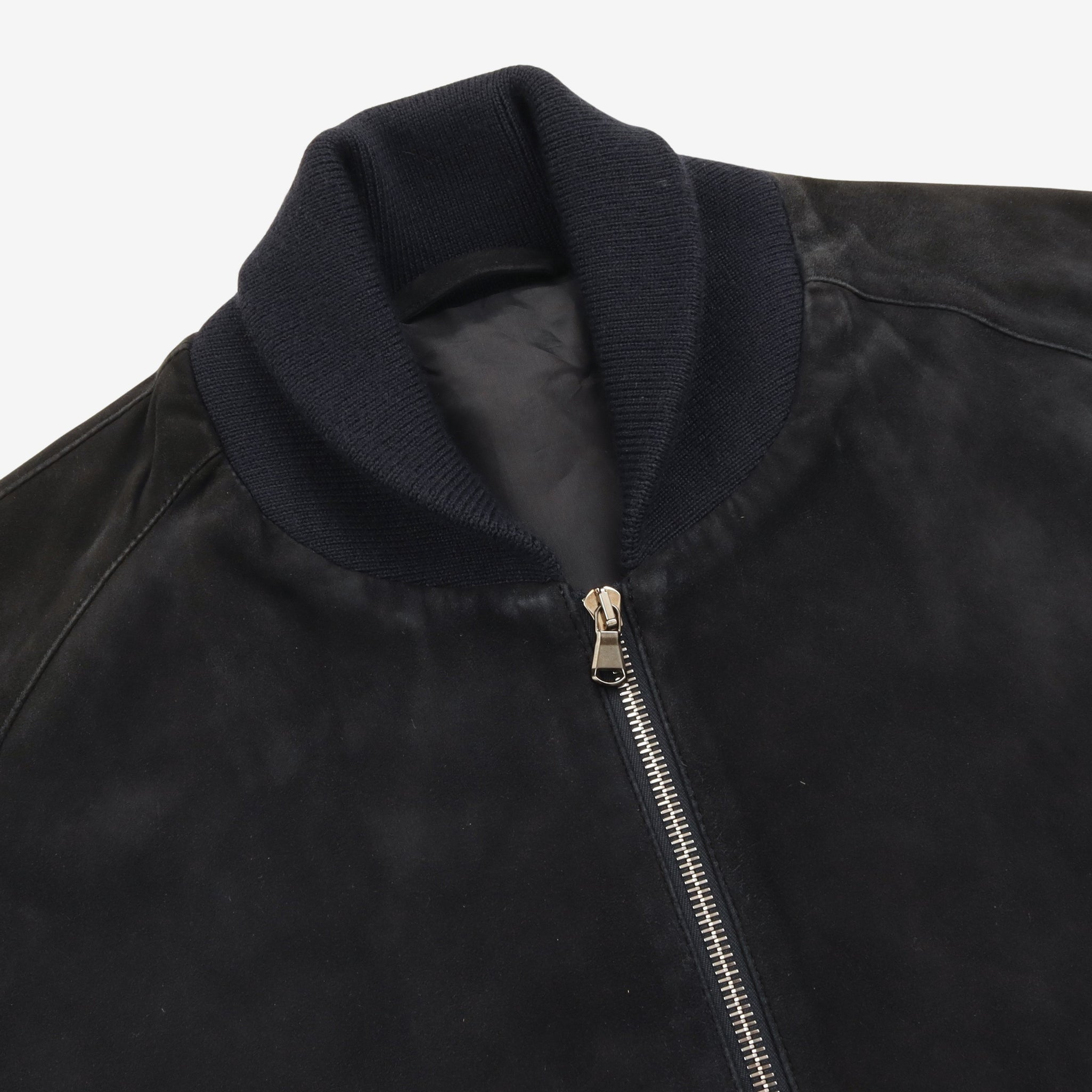 Suede Bomber Jacket