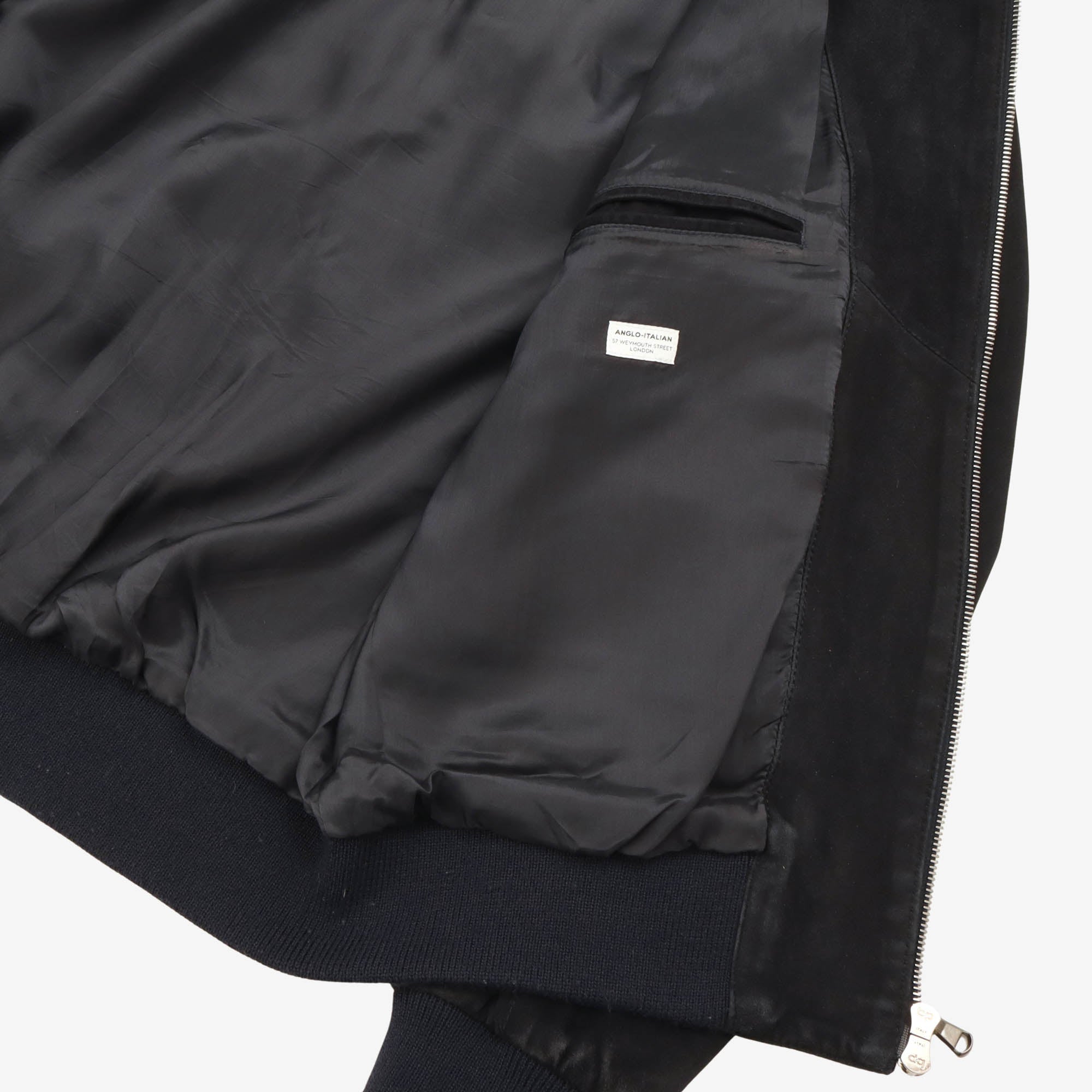 Suede Bomber Jacket