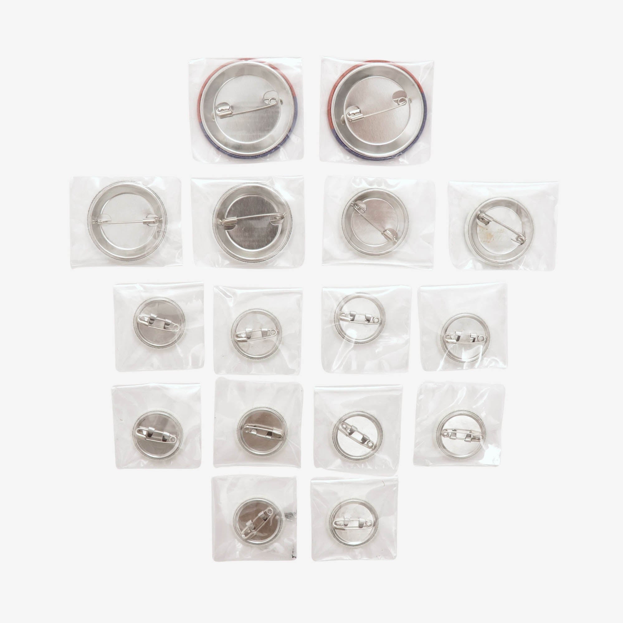 Set of 12 Pin Badges