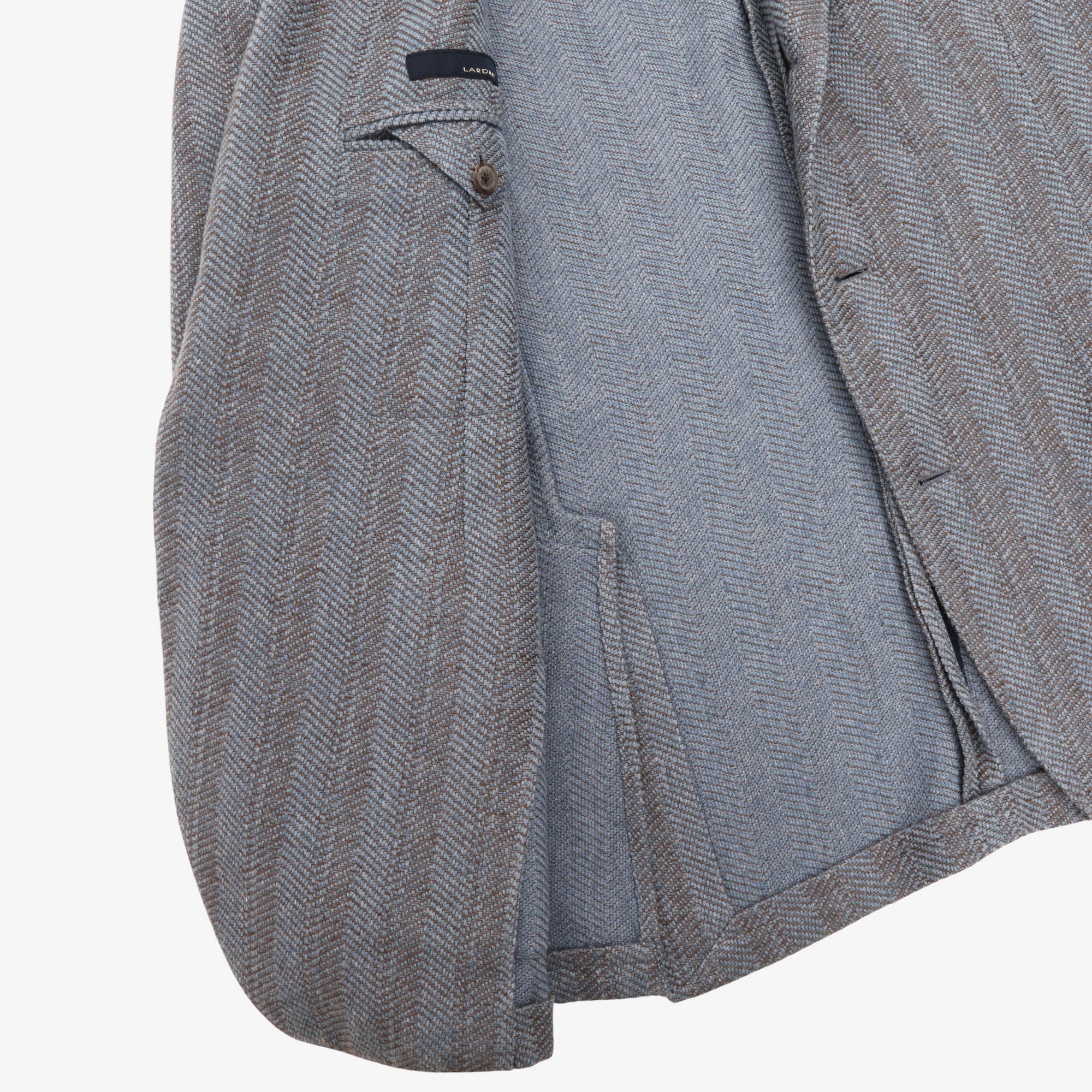 Silk Blend Herringbone Blazer