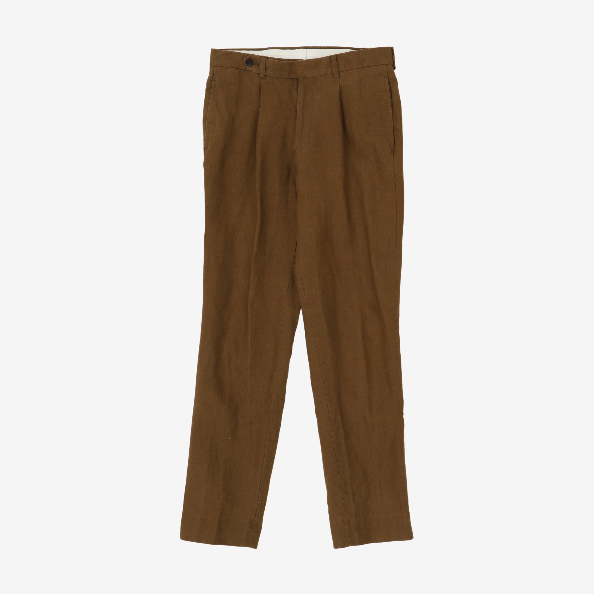Linen Pleated Trousers (30W X 29.5L)