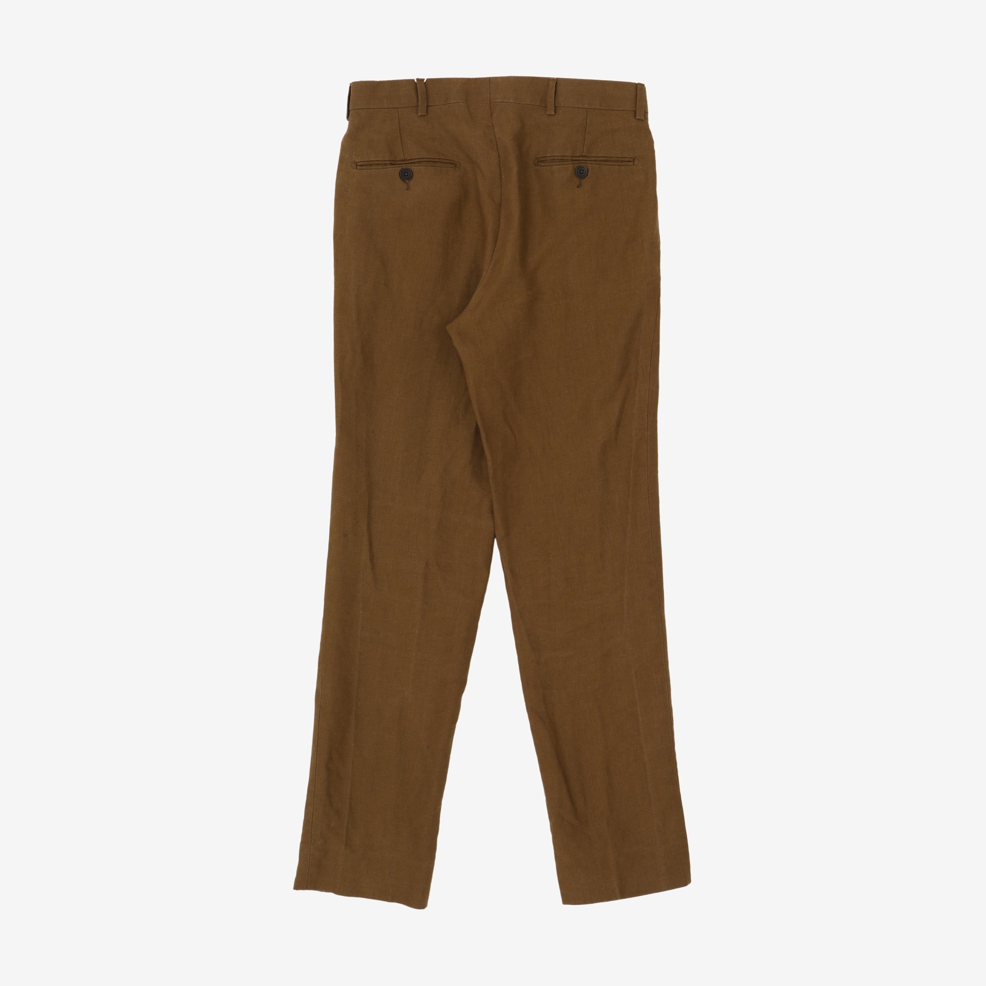 Linen Pleated Trousers (30W X 29.5L)