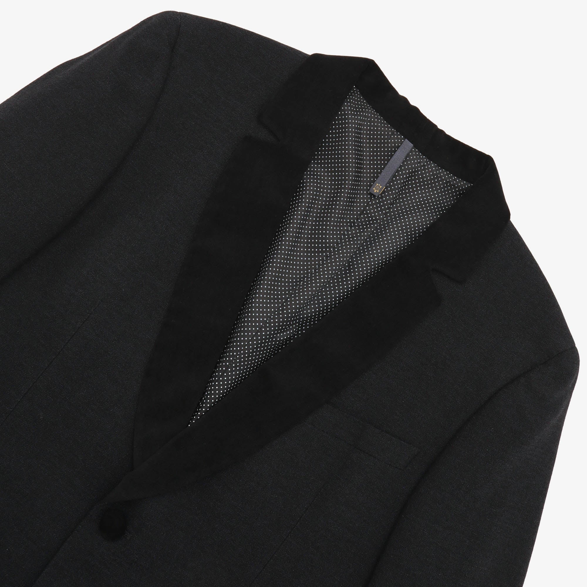 Textured Wool Smoking Jacket