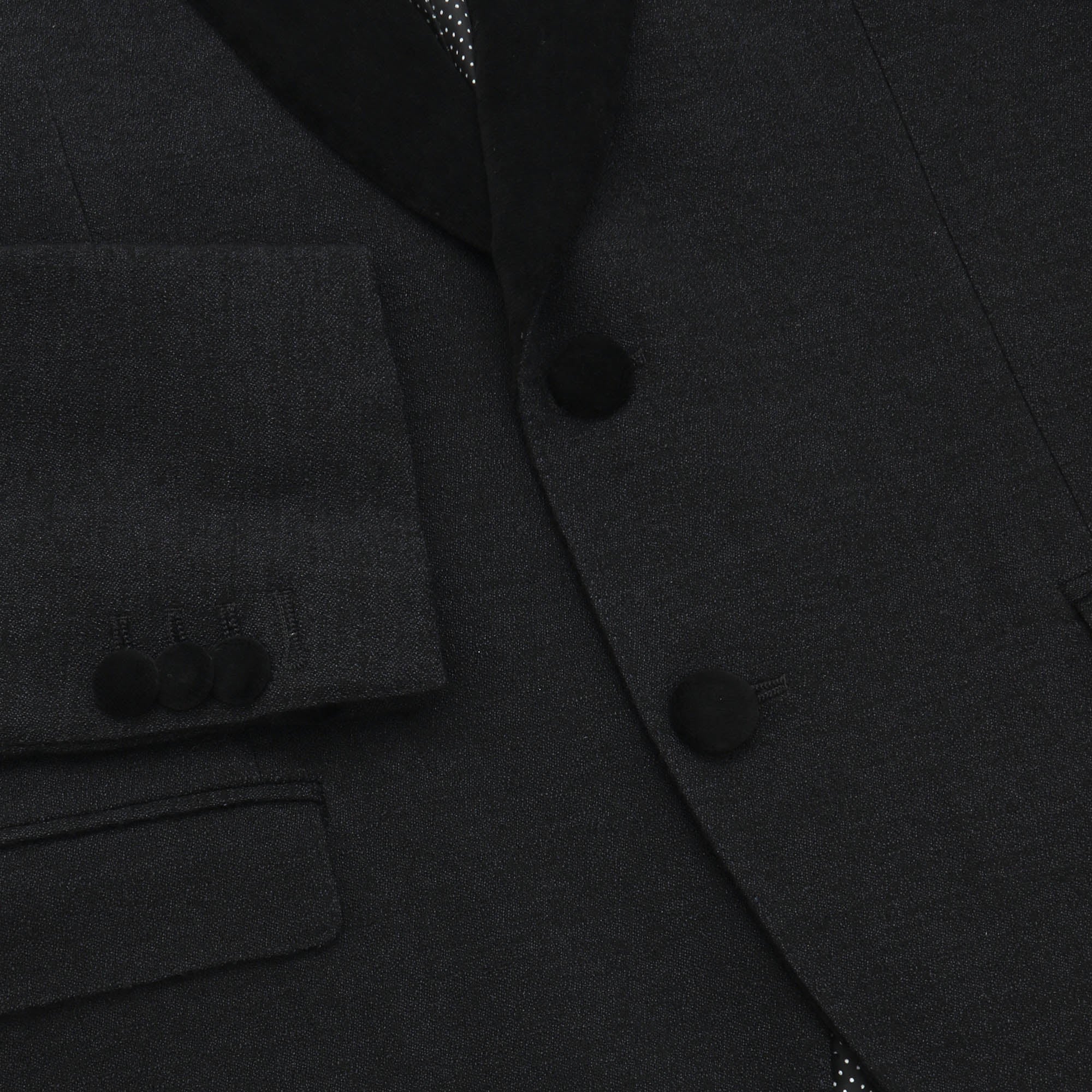 Textured Wool Smoking Jacket