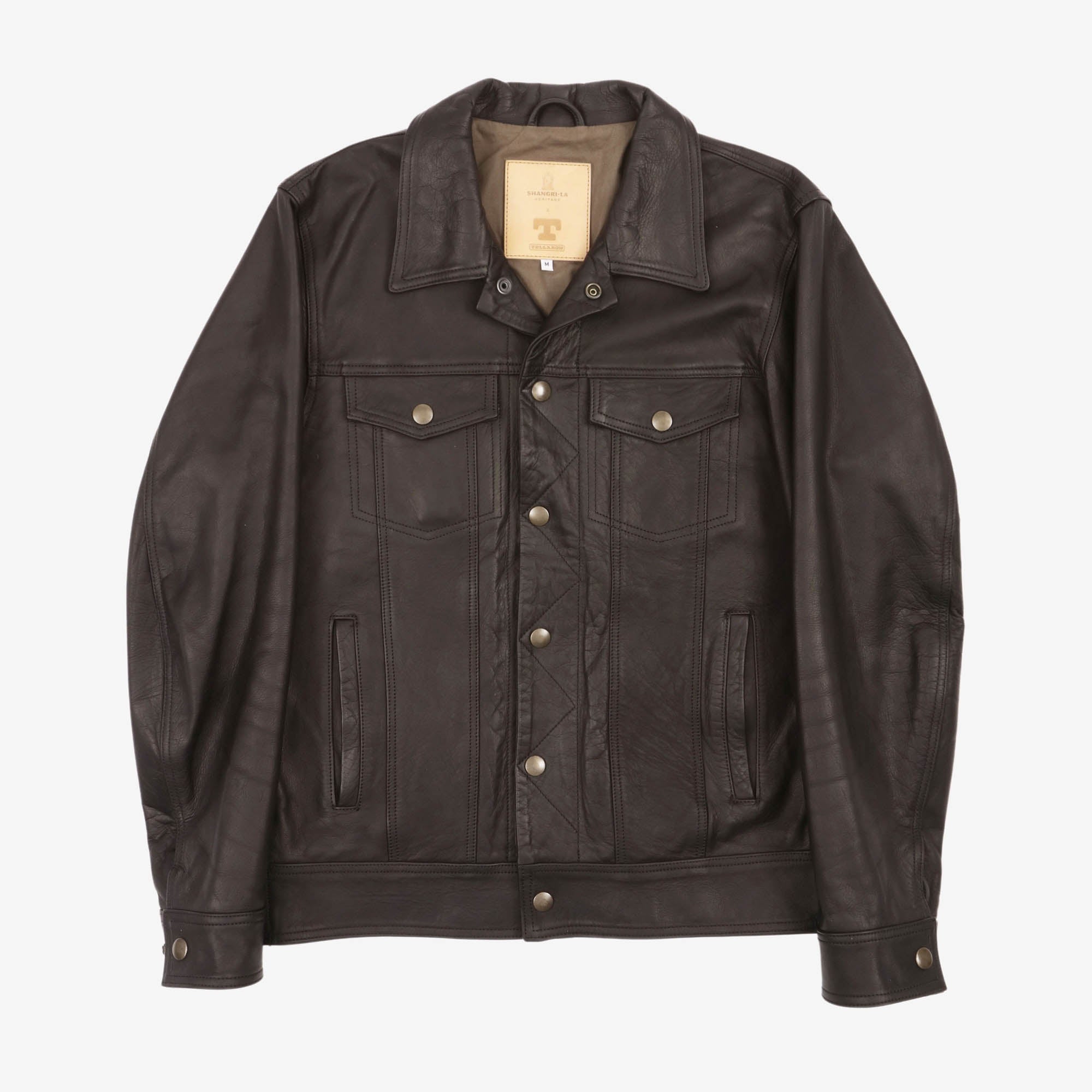 Leather Trucker Jacket (Shangri-La Heritage)