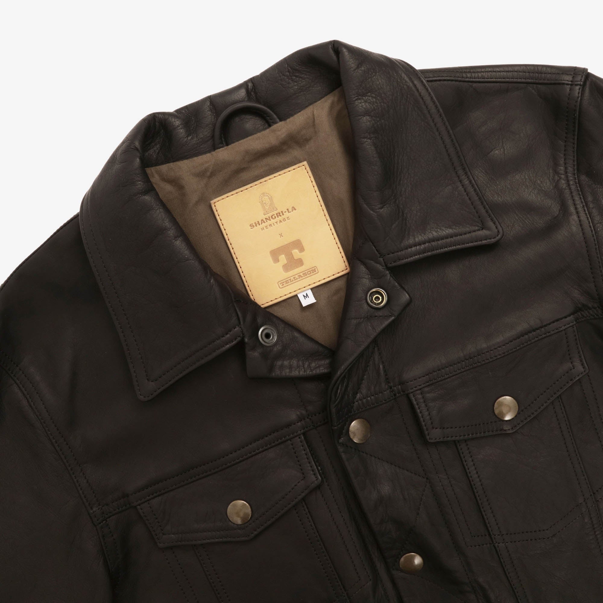 Leather Trucker Jacket (Shangri-La Heritage)