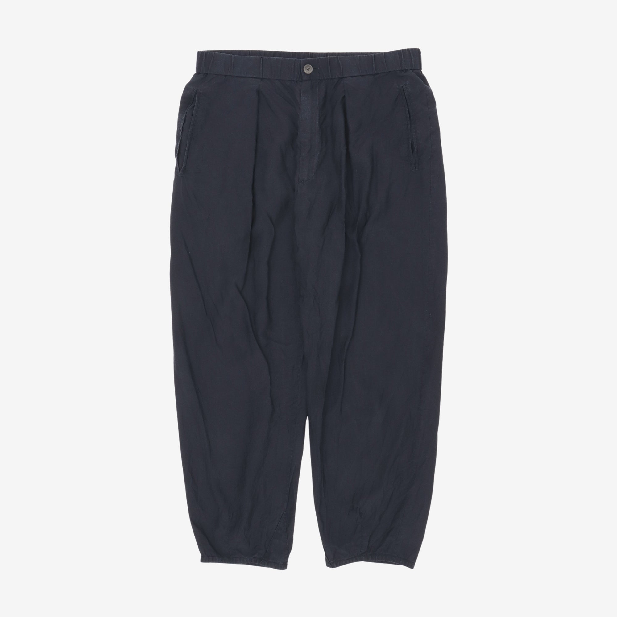 Silk Blend Pleated Easy Pants
