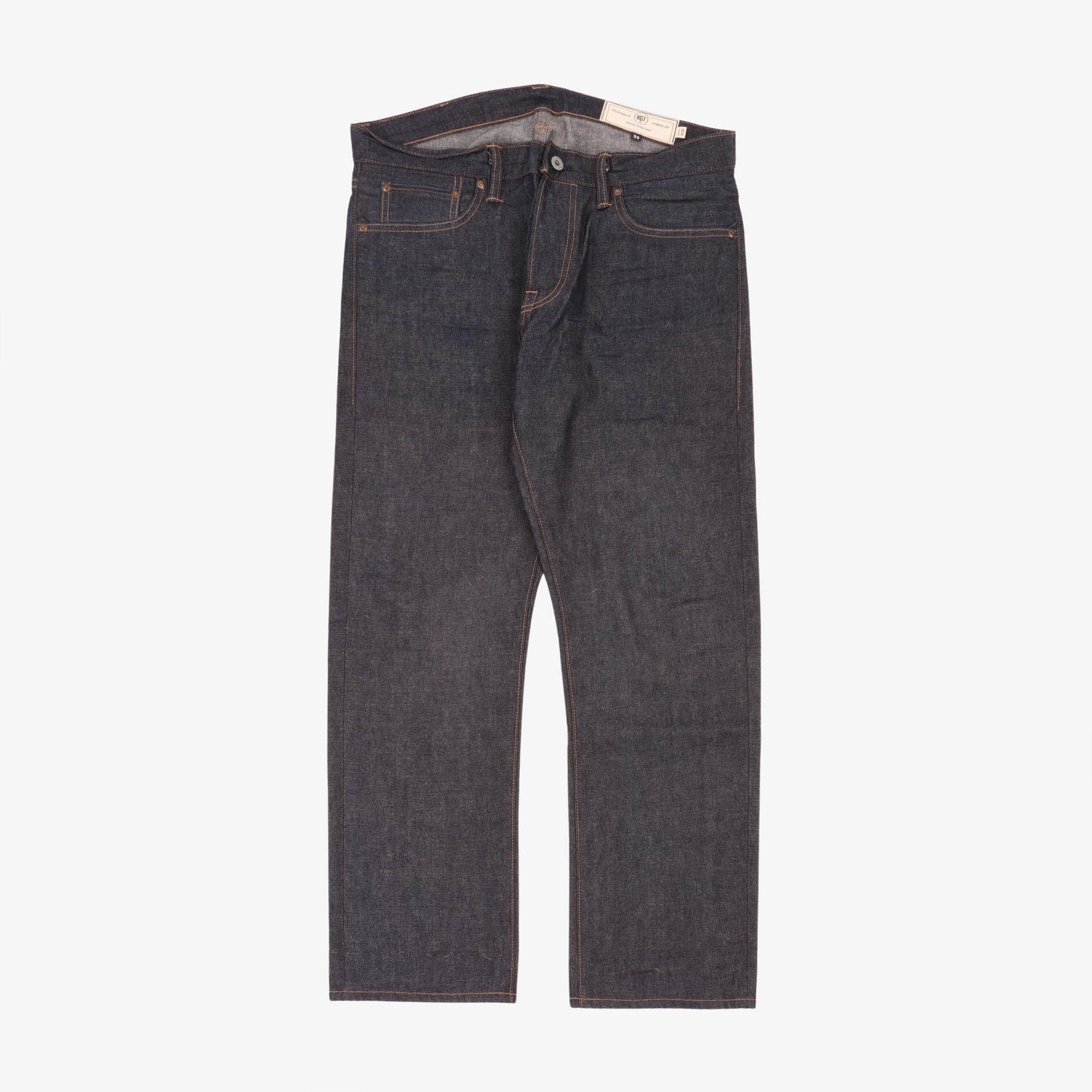 Stanton Slim Straight Selvedge Denim Jeans (36W X 28L)